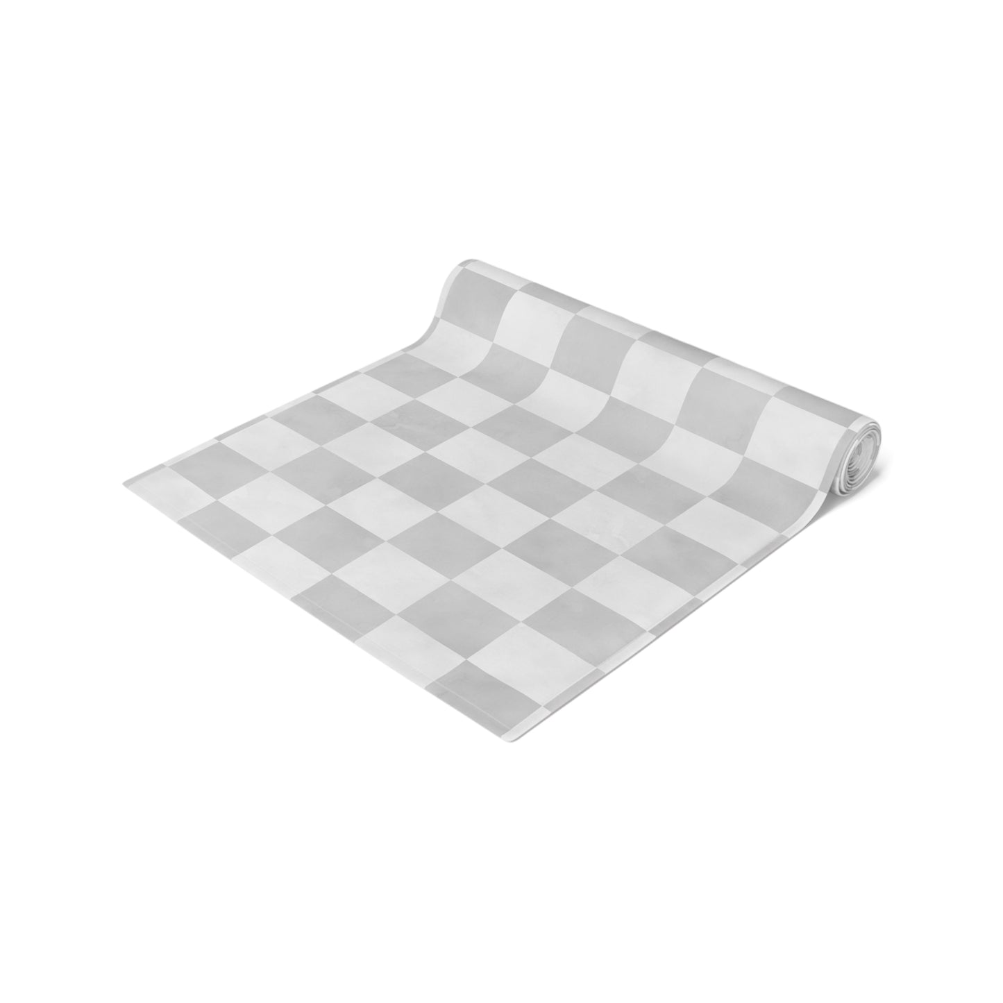 Pastel Checkered Table Runner - Soothing Playfulness, Cotton Twill or Polyester - Perfect for Refreshing & Modern Home Decor