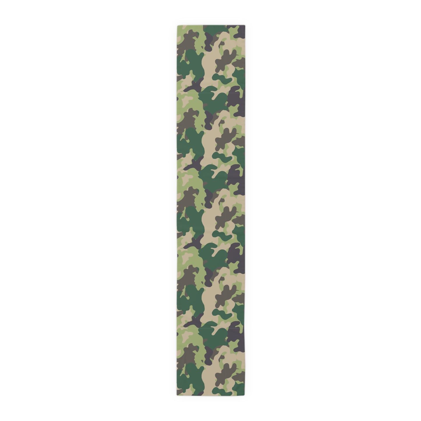 Camouflage Table Runner - Durable Cotton Twill or Polyester - Perfect for Outdoor Enthusiasts & Home Decor
