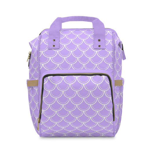 Mermaid Diaper Backpack - Magical & Multifunctional Nappy Bag with Ocean-Inspired Mermaid Patterns