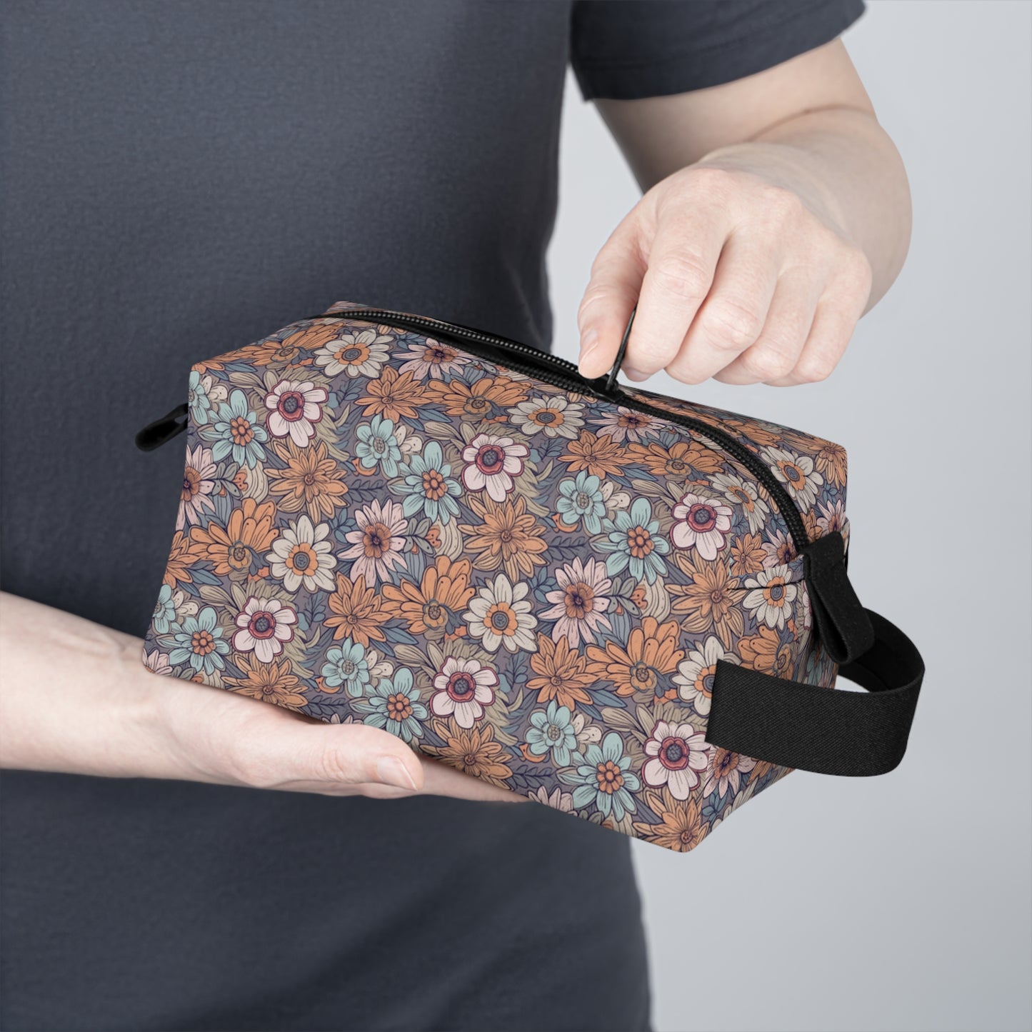 Boho Floral Toiletry Bag | Chic & Water-Resistant Organizer | Perfect for Camping, Travel, College