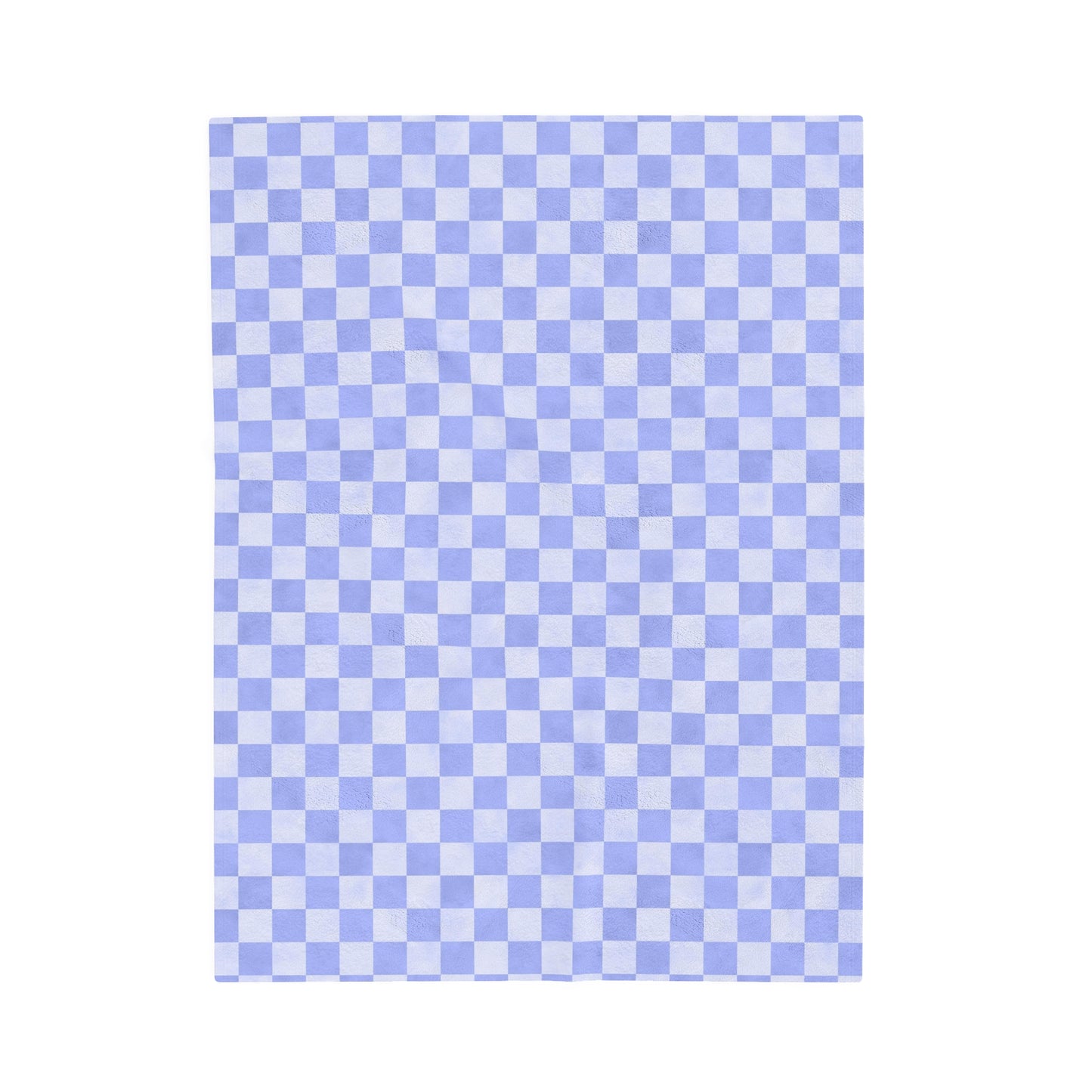 Pastel Checkers Velveteen Plush Blanket | Soft, Trendy, Luxurious and Comforting | Available in Multiple Sizes