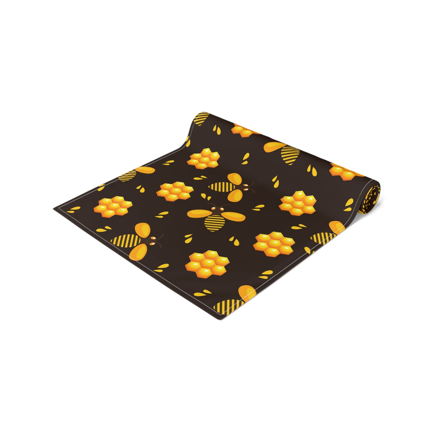 Honey Bee Print Table Runner - Buzzing with Charm - Perfect for Nature Lovers Homes