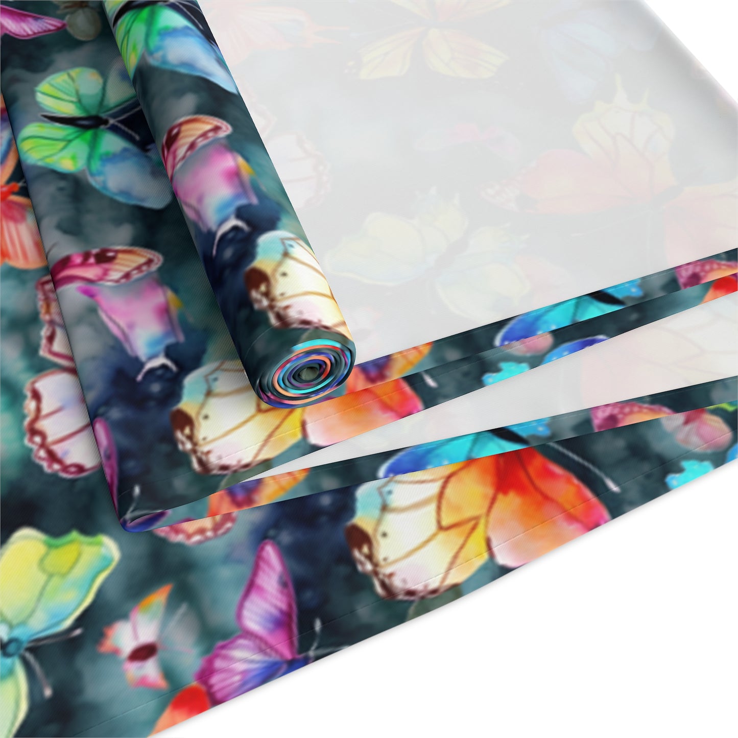 Butterfly Table Runner - Vibrant Patterns, Cotton Twill or Polyester - Perfect for Home Decor & Unique Gifts