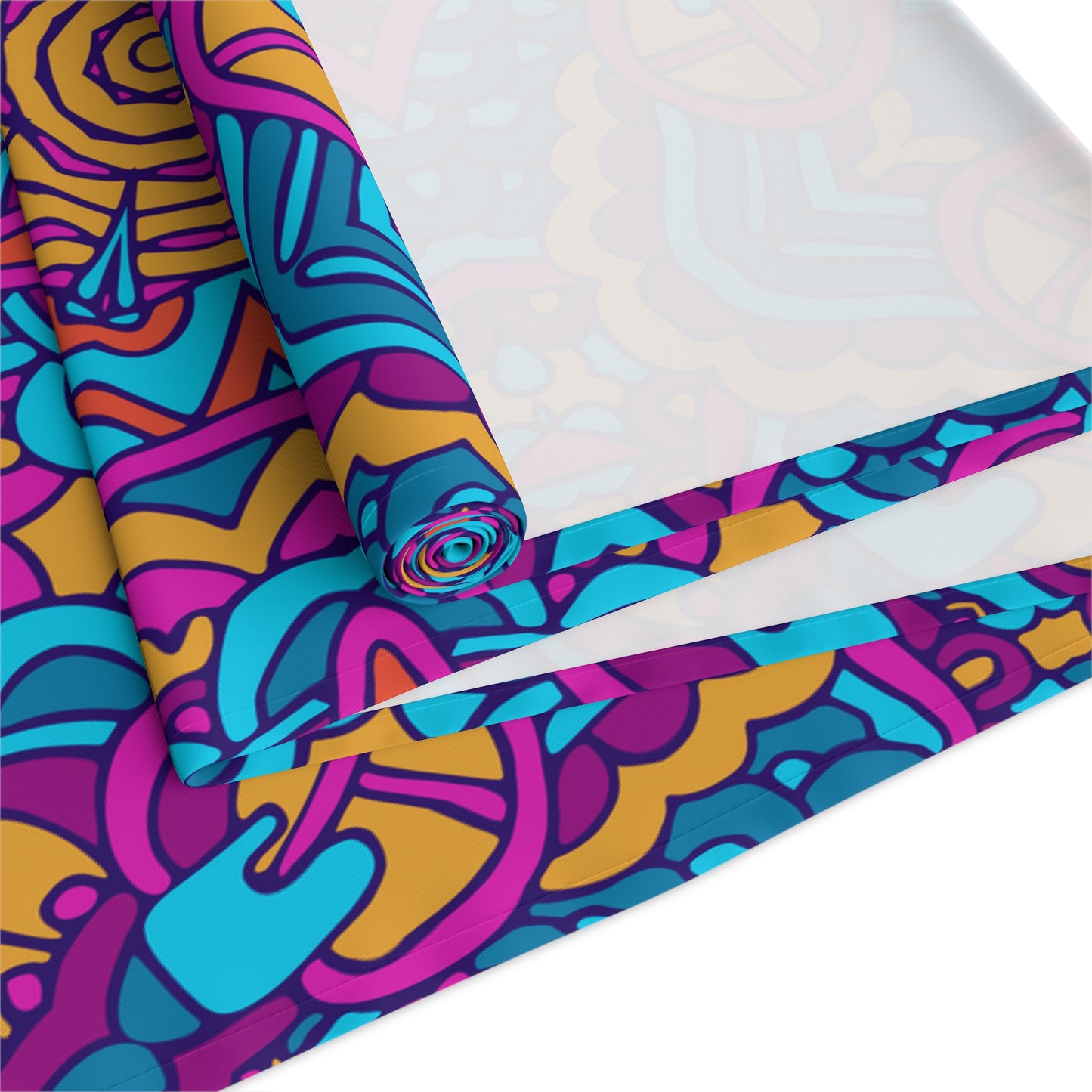 Mandala Print Table Runner - Intricate Patterns, Cotton Twill or Polyester - Ideal for Decorative Home Accents