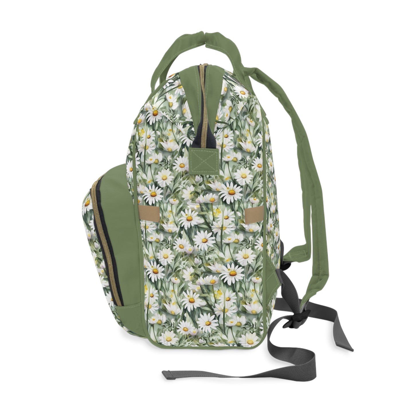 Daisy Diaper Backpack - Charming & Multifunctional Baby Bag with Daisy Patterns, Perfect for Nature-Loving Parents