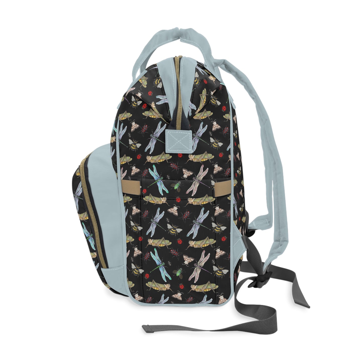 Insect Diaper Backpack - Whimsical Baby Bag with Colorful Insect Patterns, Perfect for Nature-Loving Parents