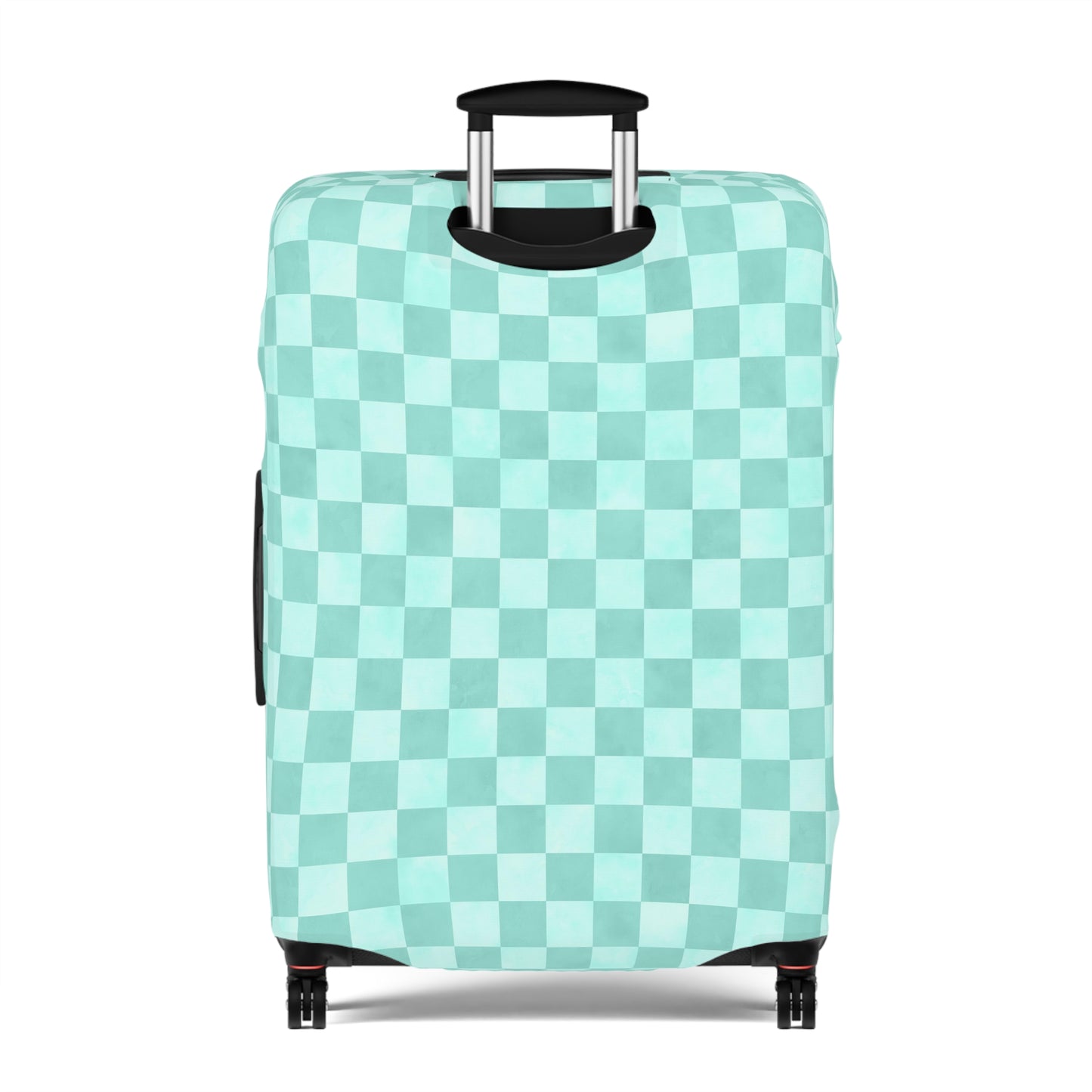 Pastel Checkers Luggage Cover - Checkers Suitcase Cover