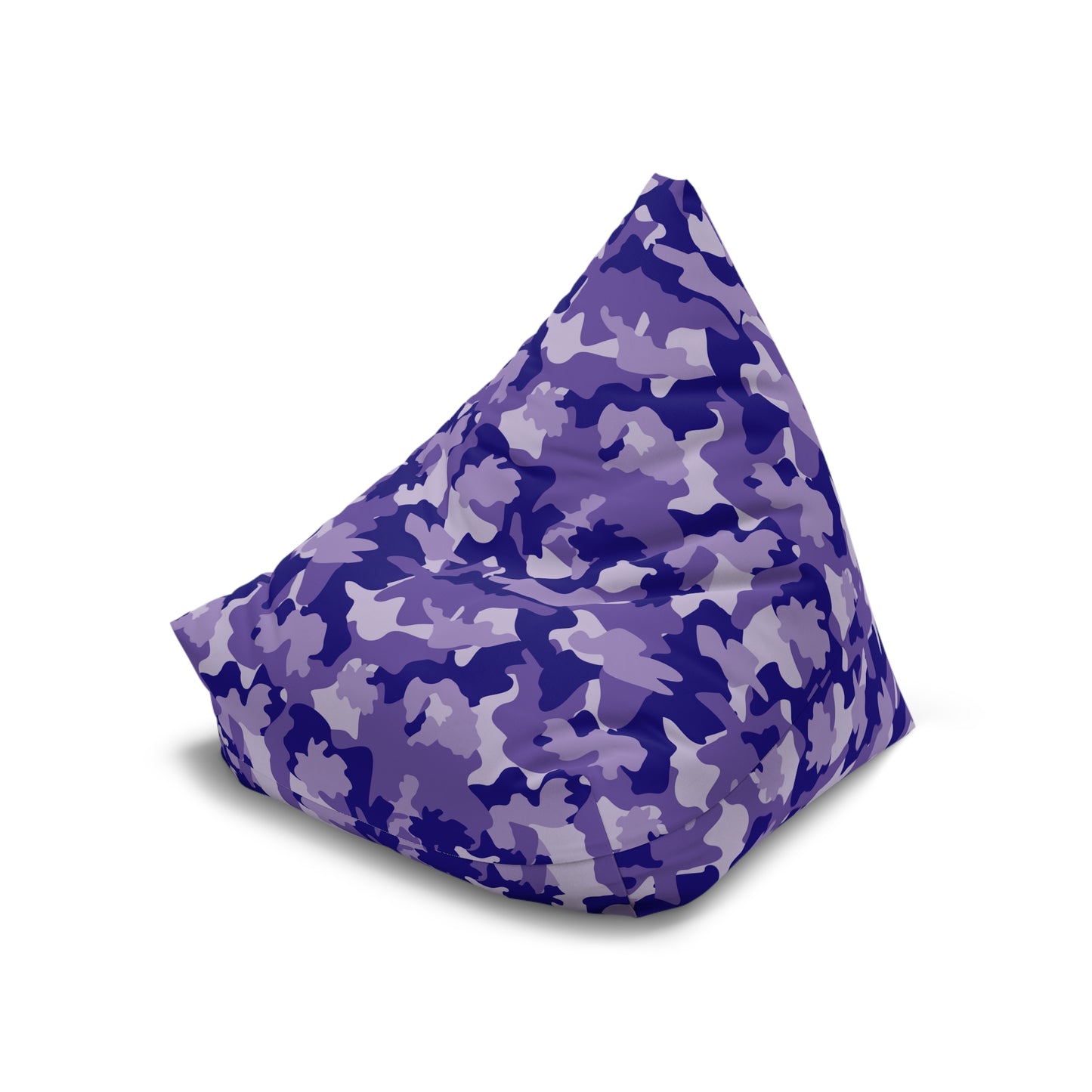 Camouflage Bean Bag Chair Cover - Durable Polyester, Locking Zipper, 2 Sizes Camo Bean Bag Cover