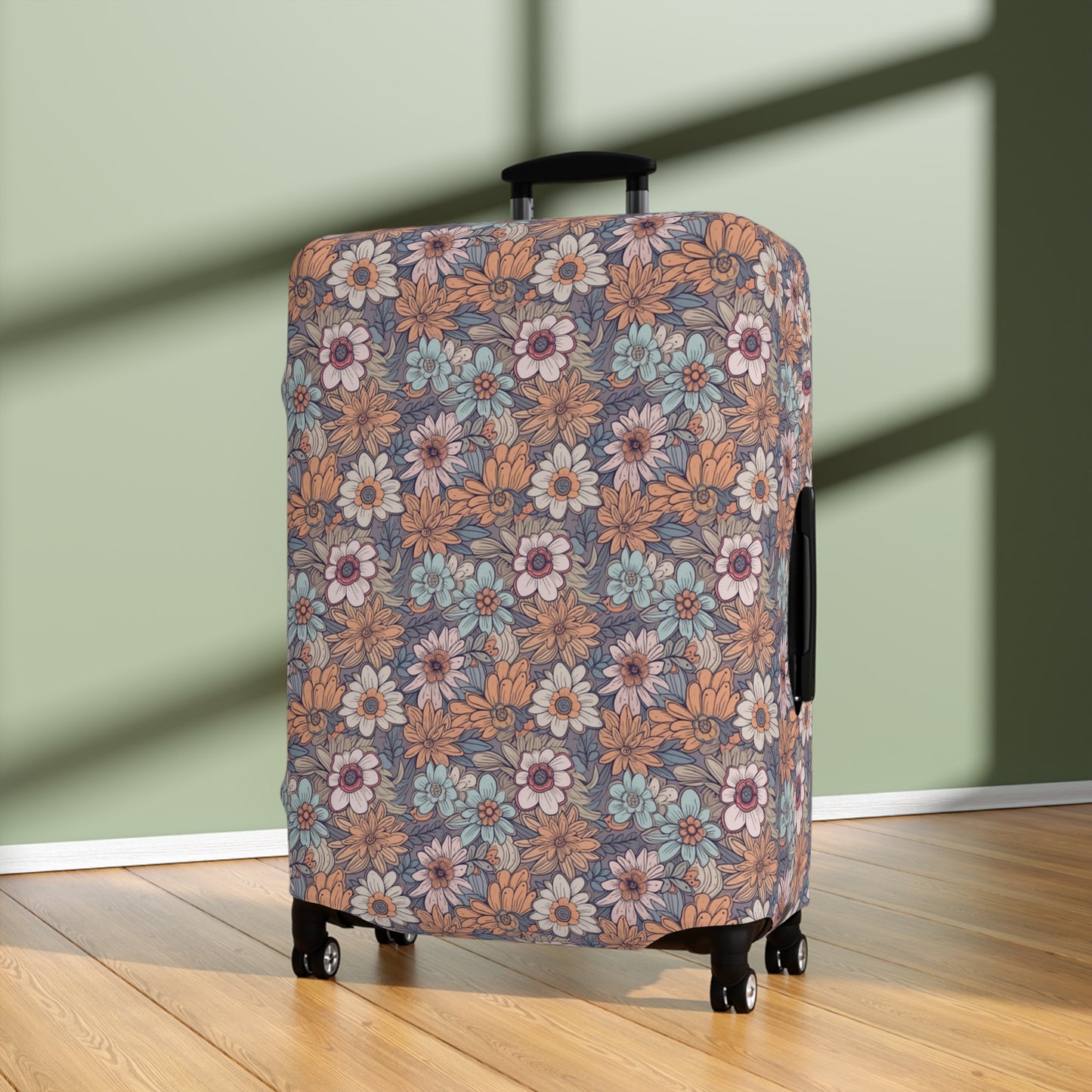 Boho Floral Luggage Cover - Trendy Travel Floral Suitcases Cover