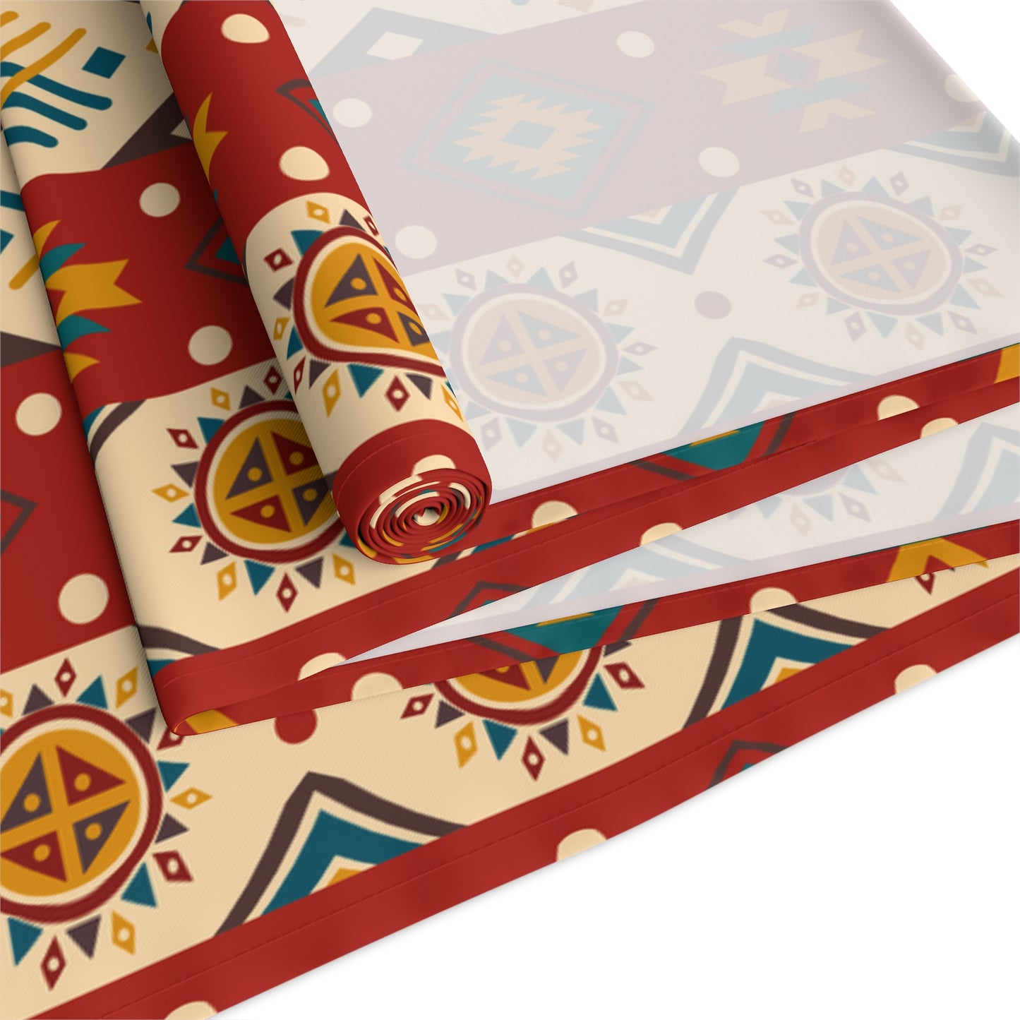 Aztec-Inspired Table Runner - Bold Patterns, Cotton Twill or Polyester - Ideal for Home Decor & Unique Gifts