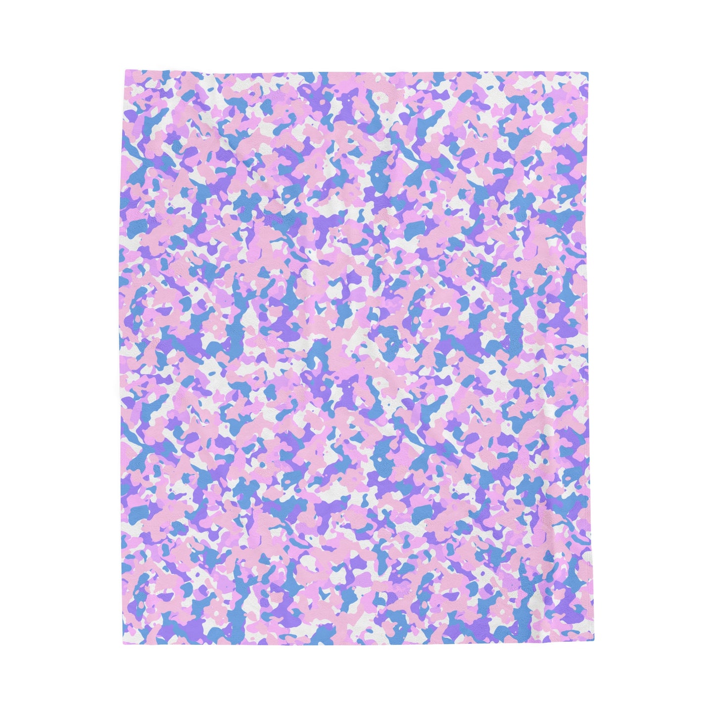 Camouflage Velveteen Plush Blanket | Soft, Rugged, Luxurious and Comforting | Available in Multiple Sizes
