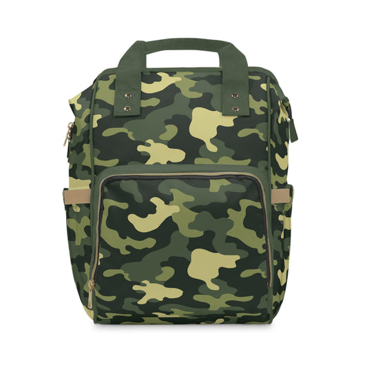 Camouflage Diaper Backpack - Durable Nylon Camo Baby Bag for Outdoorsy Parents, Spacious & Multifunctional Camo Diaper Backpack