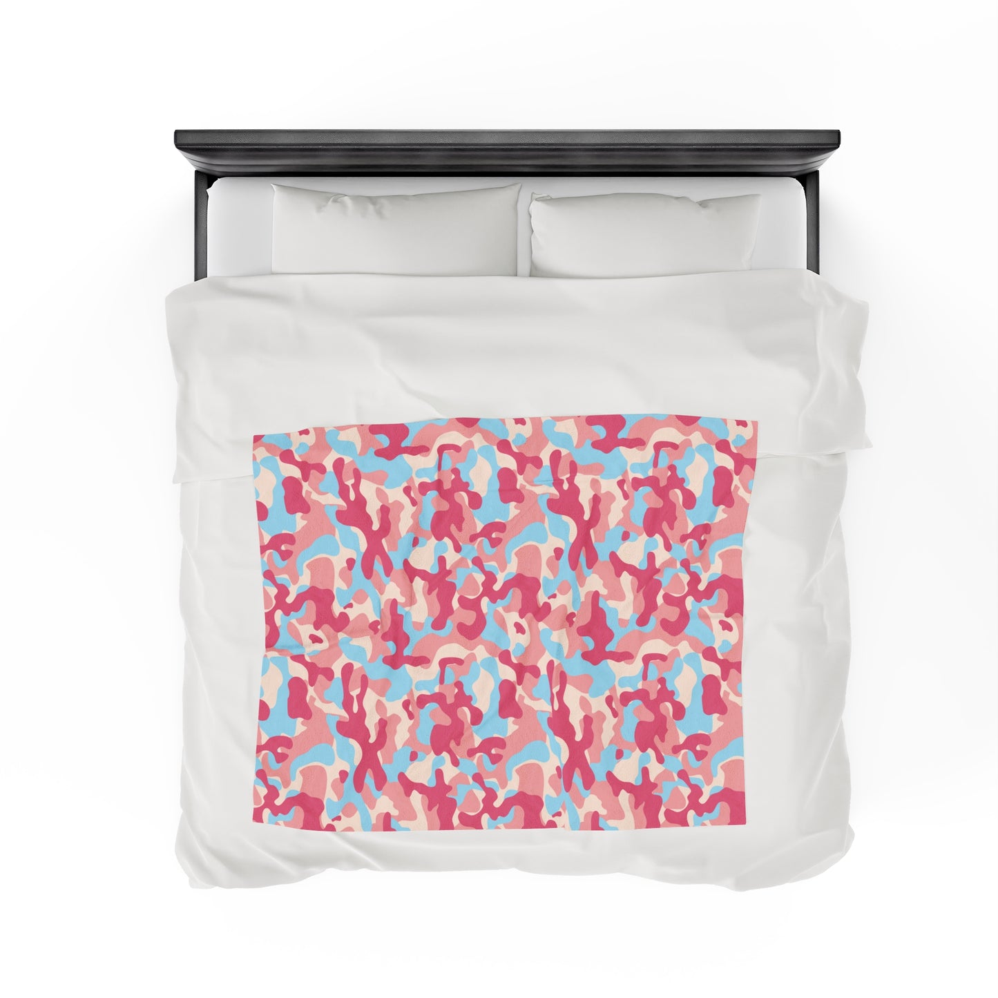 Camouflage Velveteen Plush Blanket | Soft, Rugged, Luxurious and Comforting | Available in Multiple Sizes