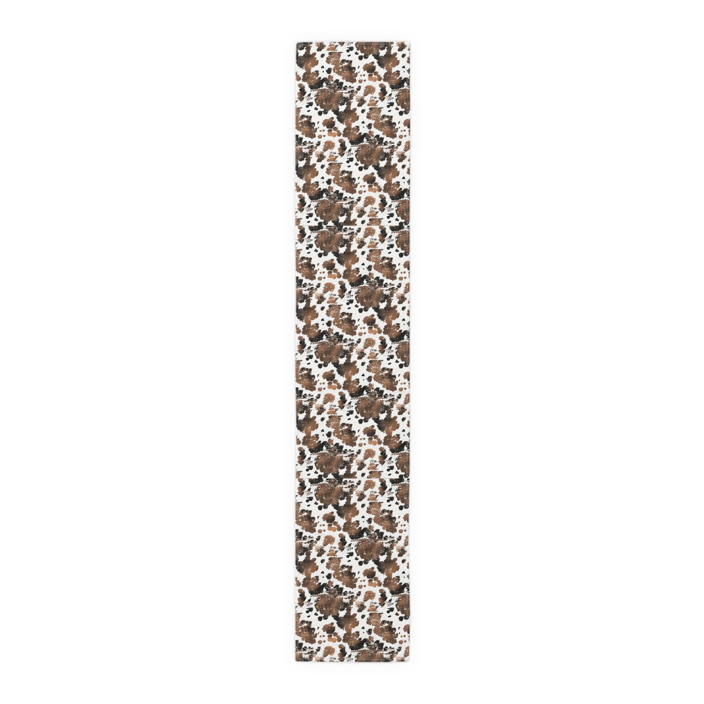Cowhide Print Table Runner - Rustic Elegance, Cotton Twill or Polyester - Perfect for Western & Luxurious Home Decor