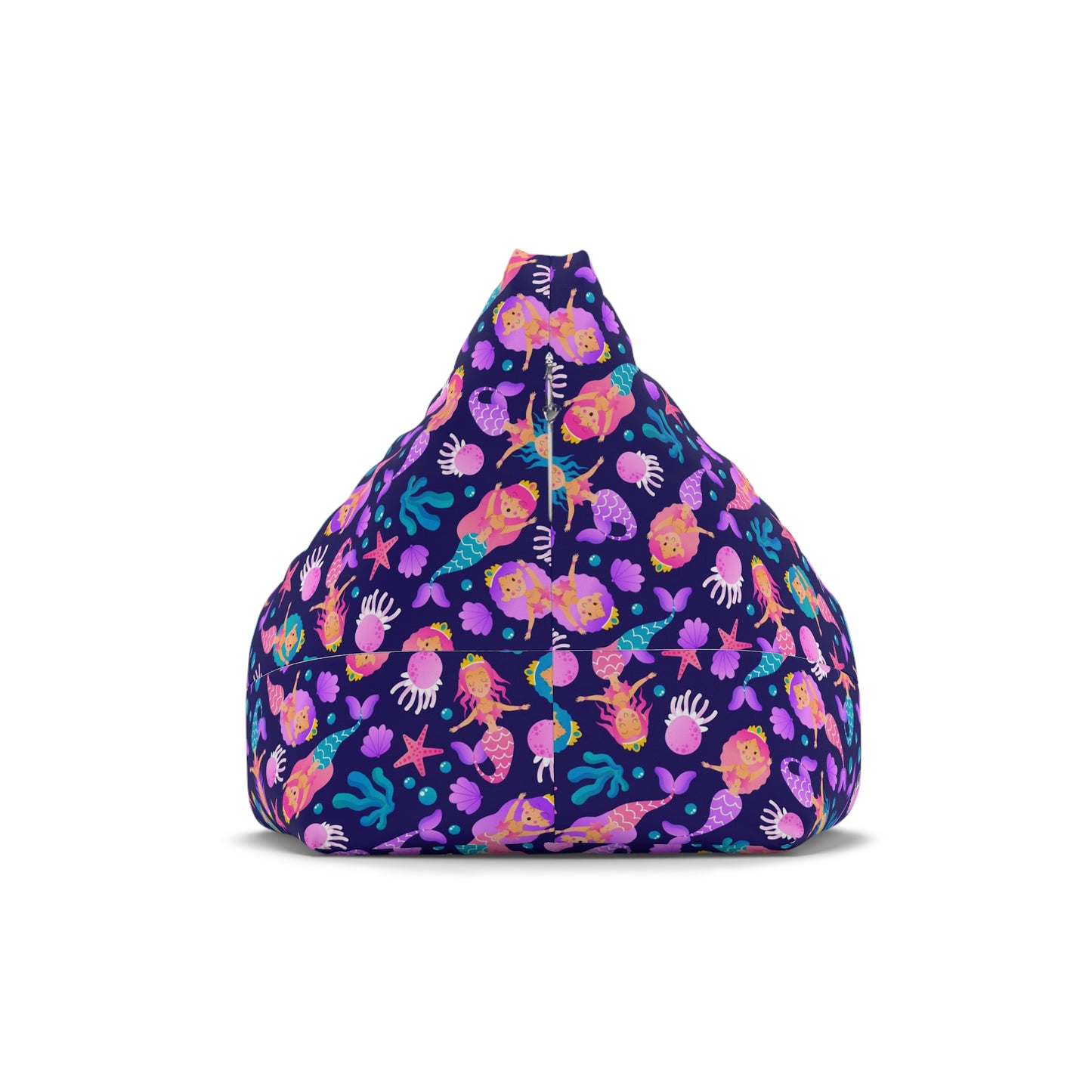 Mermaid Bean Bag Chair Cover - Enchanting Sea-Inspired Polyester Slipcover