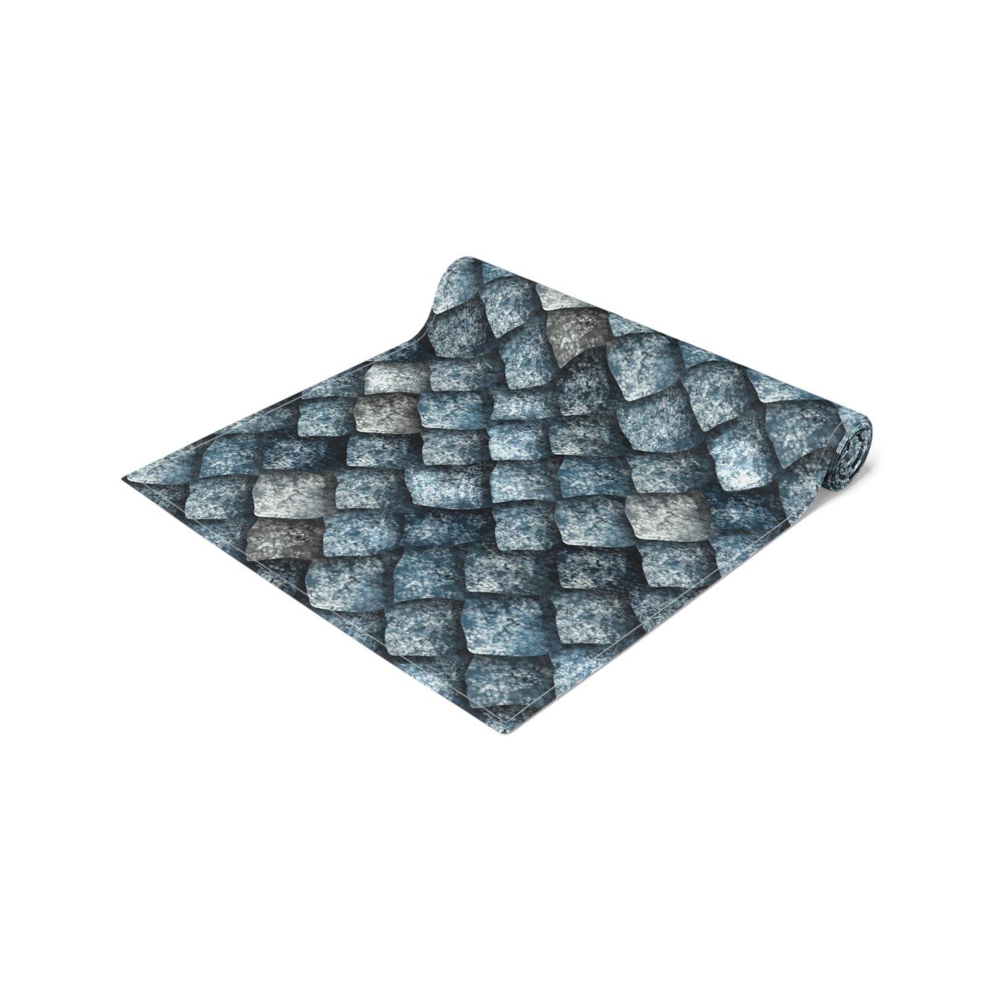 Dragon Scale Print Table Runner - Majestic Fantasy, Cotton Twill or Polyester - Perfect for Epic & Mythical Home Decor