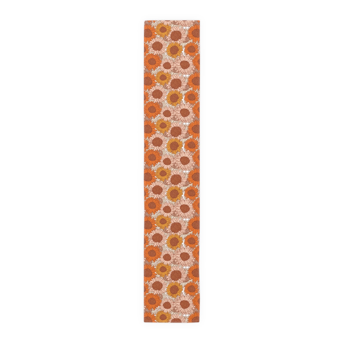 Sunflower Print Table Runner - Bright and Cheerful, Cotton Twill or Polyester - Perfect for Sunny Home Decor