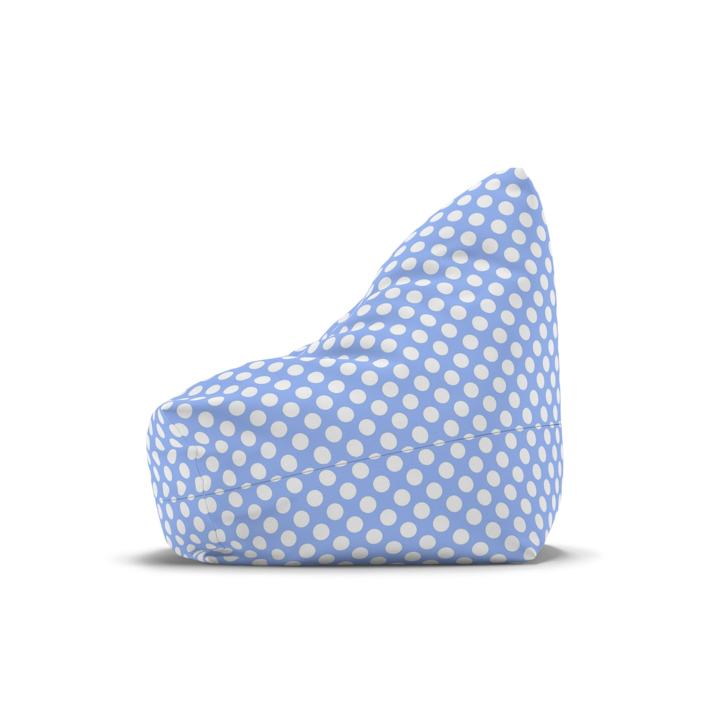 Pastel Polka Dot Bean Bag Chair Cover - Soft Polyester Slipcover with Secure Zip - Fits Various Sizes