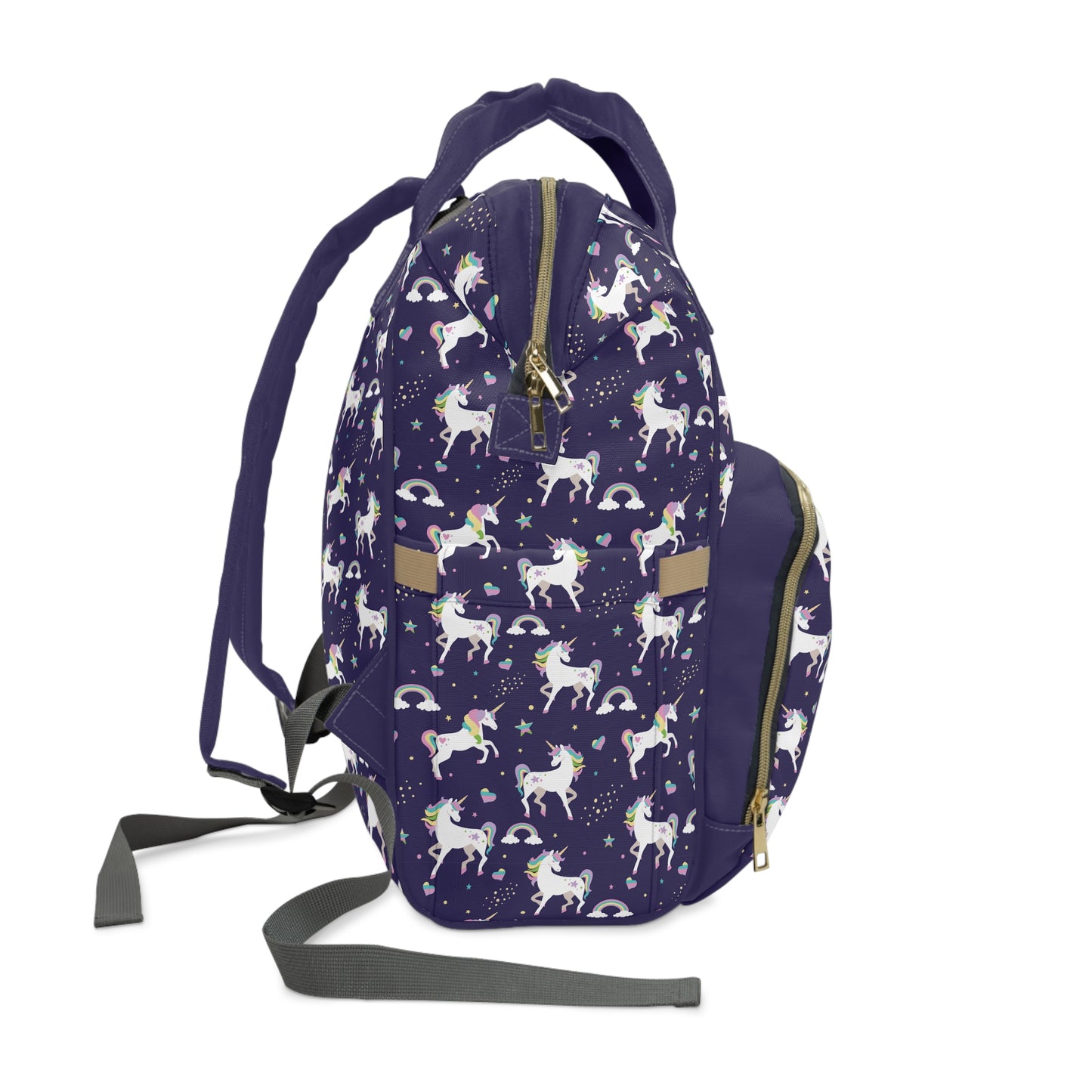 Multifunctional Unicorn Diaper Backpack - Magical Storage Solution for Busy Parents