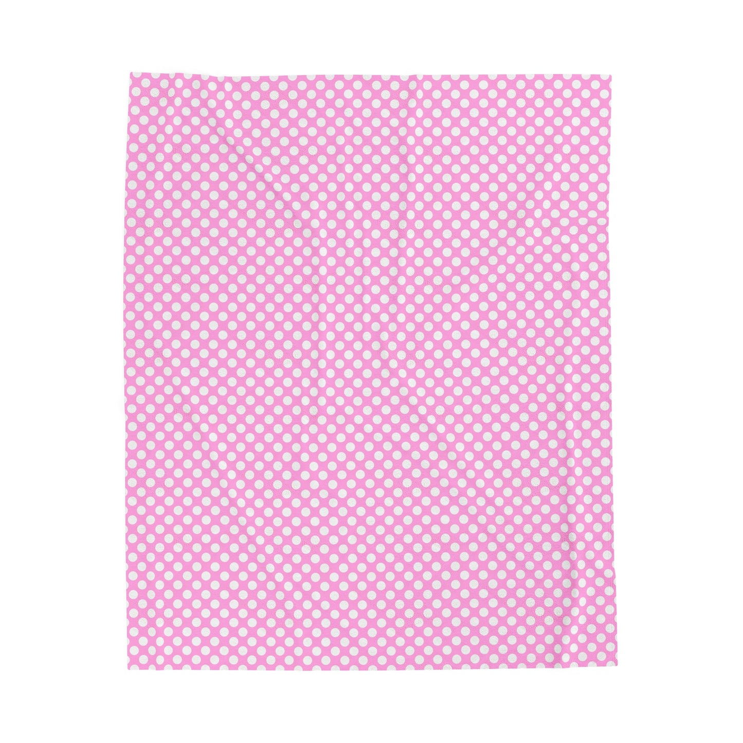 Pastel Polka Dot Velveteen Plush Blanket | Soft, Playful, Luxurious and Comforting | Available in Multiple Sizes