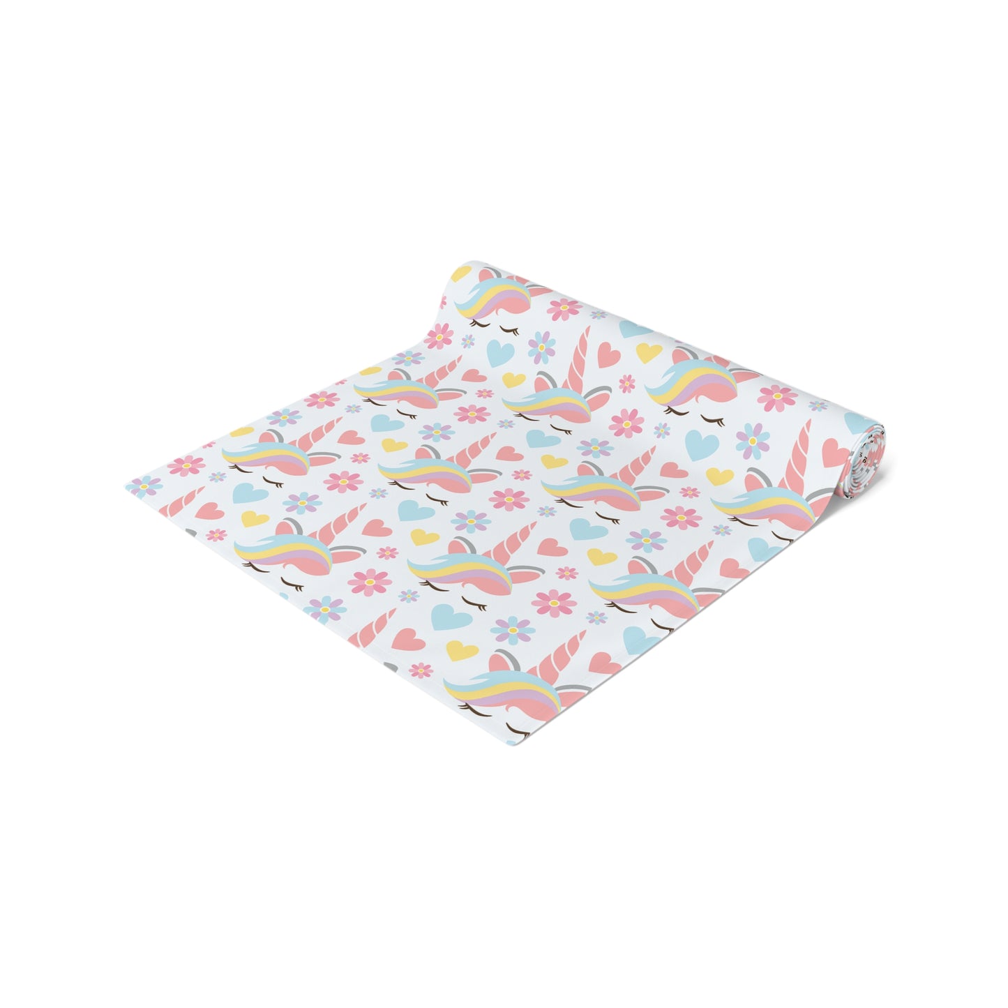 Unicorn Print Table Runner - Magical Elegance, Cotton Twill or Polyester - Perfect for Whimsical & Fantasy Home Decor