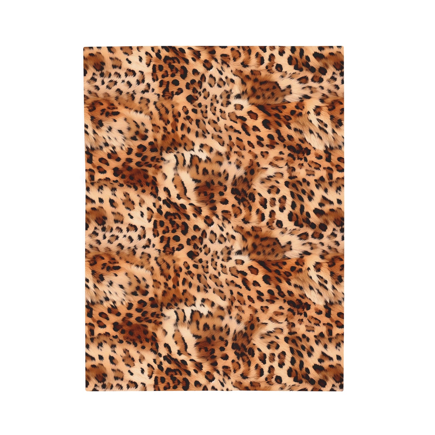 Leopard Velveteen Plush Blanket | Soft, Exotic, Luxurious and Comforting | Available in Multiple Sizes