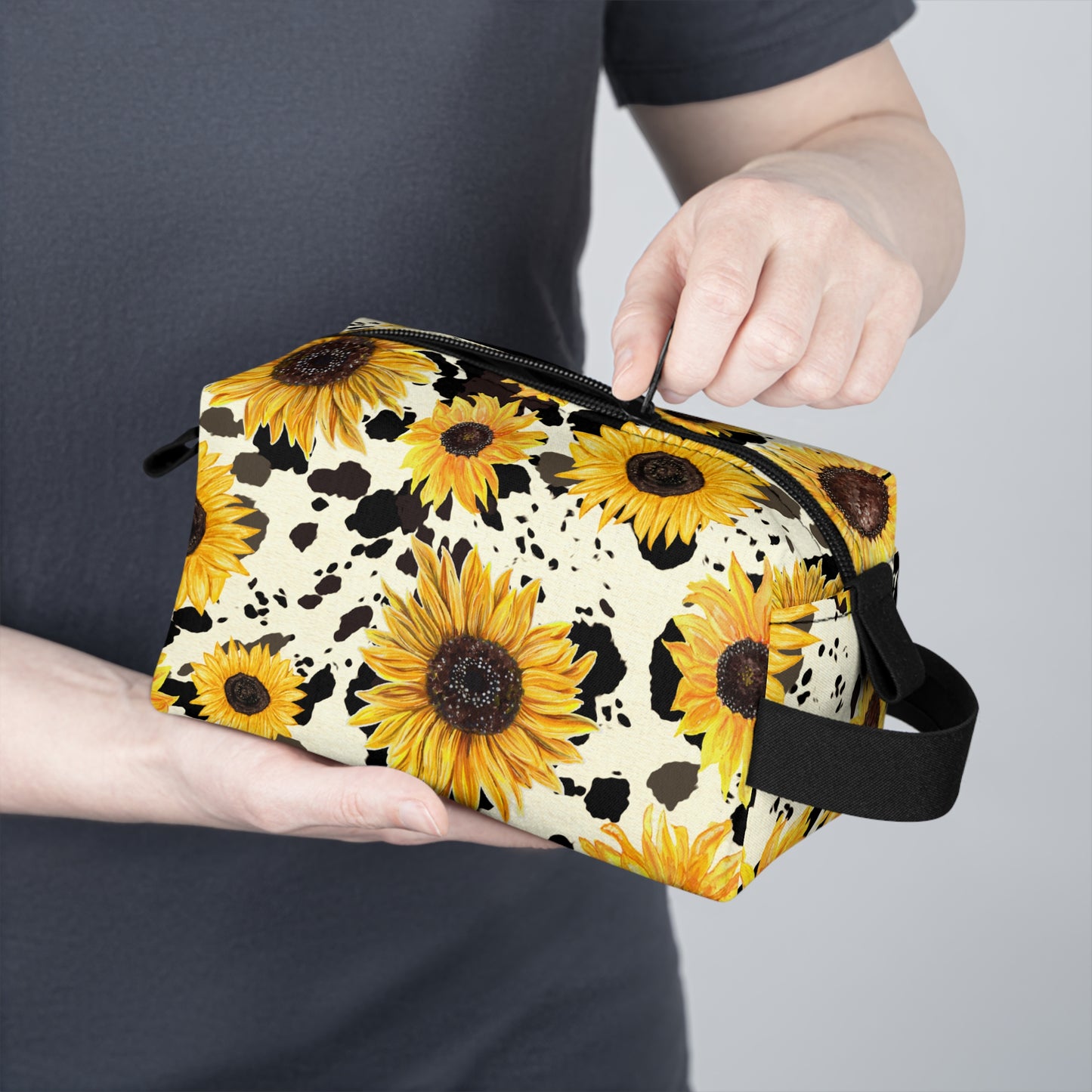 Cow print Toiletry Bag | Chic & Durable Water-Resistant Organizer | Ideal for Camping, Travel, College