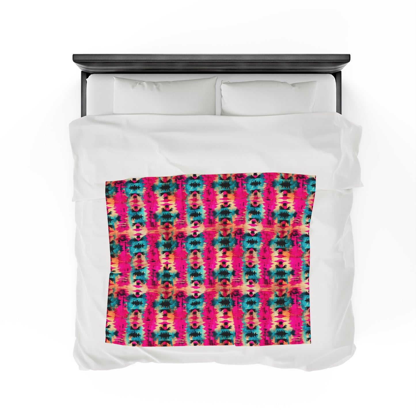 Aztec Velveteen Plush Blanket | Soft, Luxurious, Cultural, and Comforting | Available in Multiple Sizes
