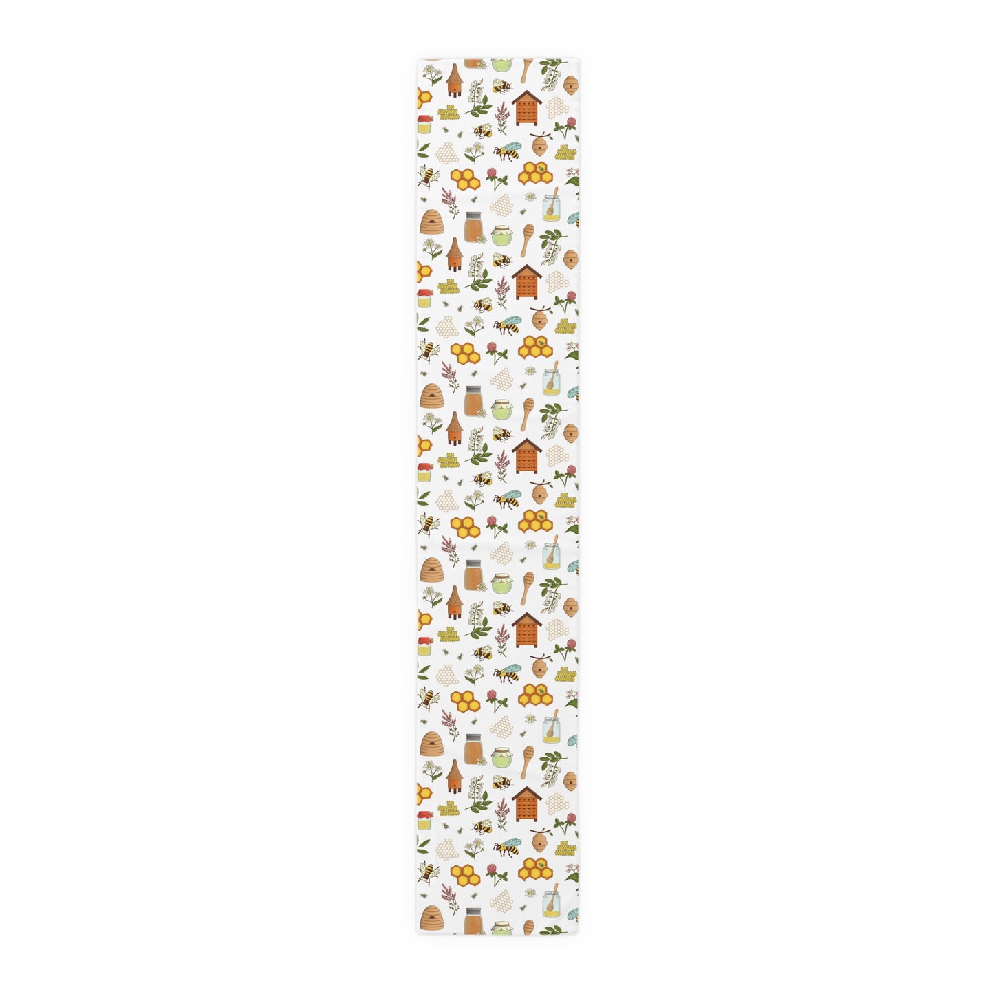 Honey Bee Print Table Runner - Buzzing with Charm - Perfect for Nature Lovers Homes