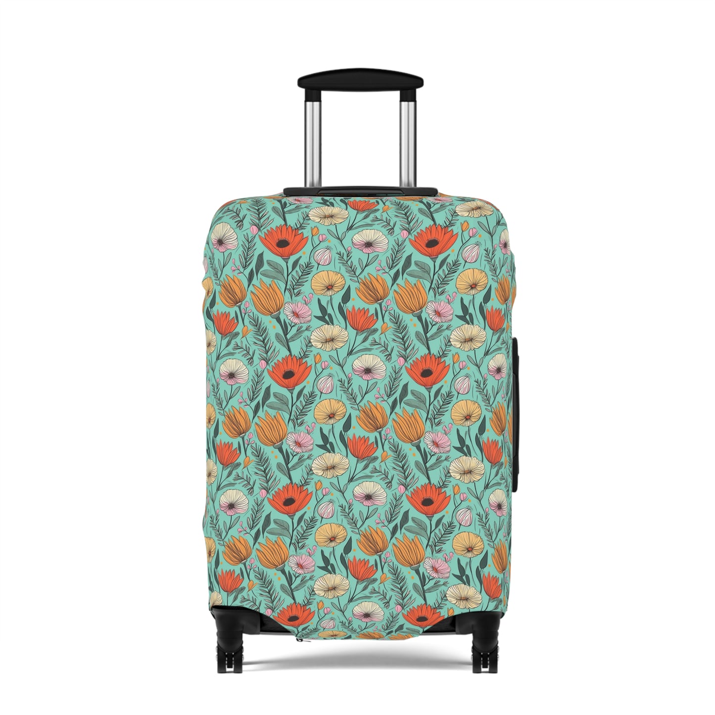 Boho Floral Luggage Cover - Trendy Travel Floral Suitcases Cover