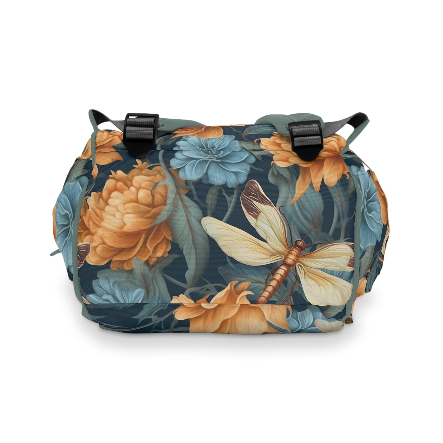 Dragonfly Diaper Backpack - Elegant & Functional Baby Bag with Cool Dragonfly Design, Ideal for Nature-Loving Parents