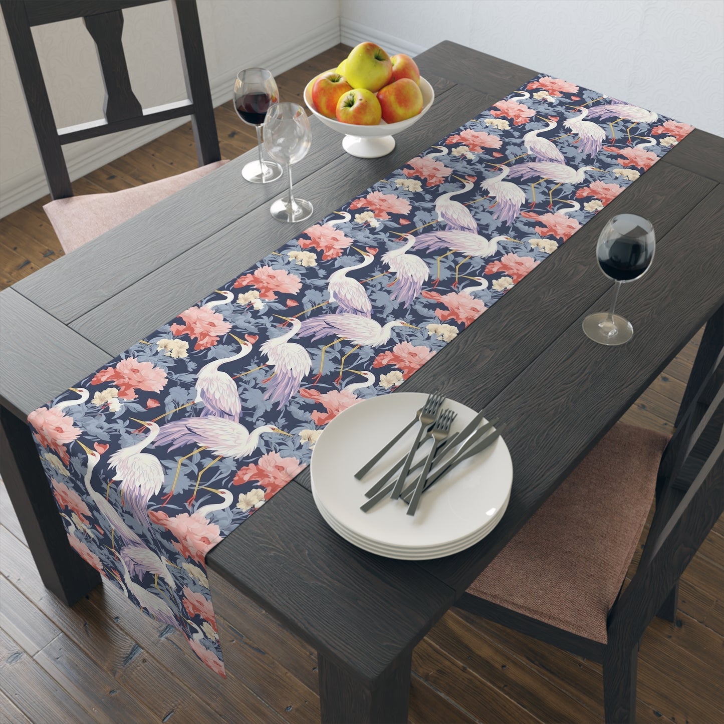 Chinoiseries Table Runner - Cotton Twill & Polyester