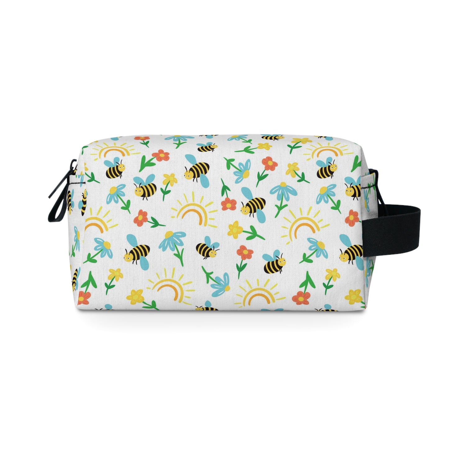 Honey Bee Toiletry Bag | Buzzing Bee Design | Water-Resistant & Eco-Friendly Organizer for Camping, Travel, College