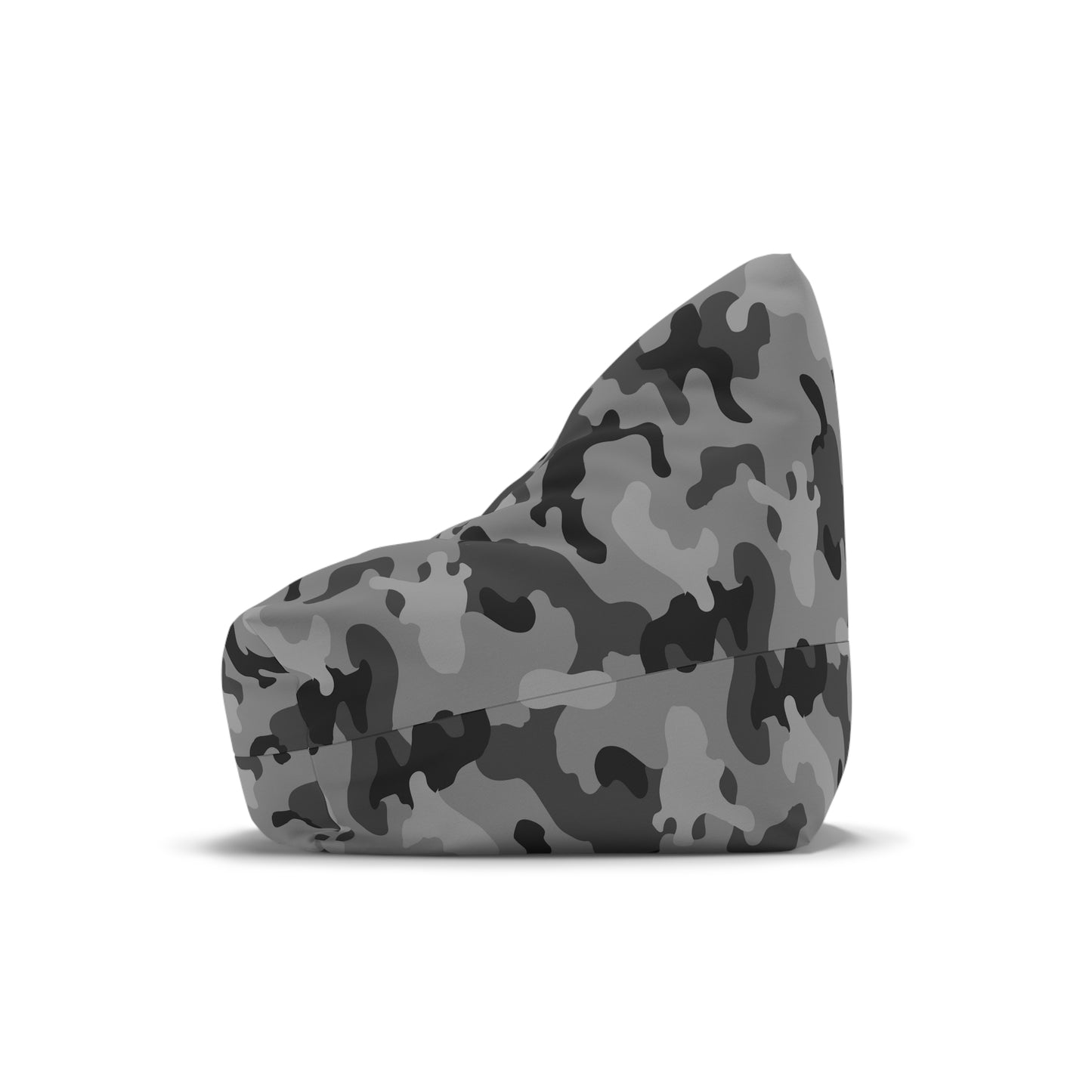 Camouflage Bean Bag Chair Cover - Durable Polyester, Locking Zipper, 2 Sizes Camo Bean Bag Cover