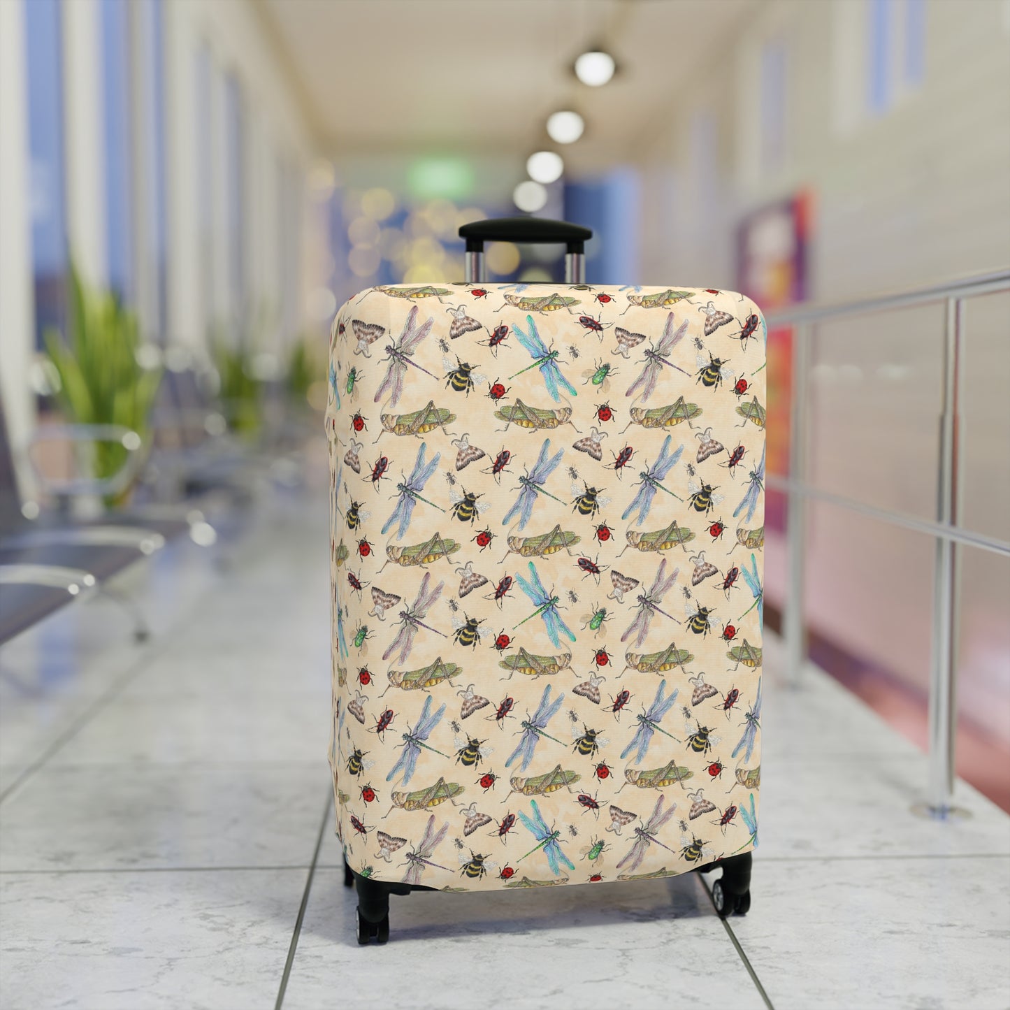 Insect Luggage Cover - Stylish Insect Printed Suitcase Protector