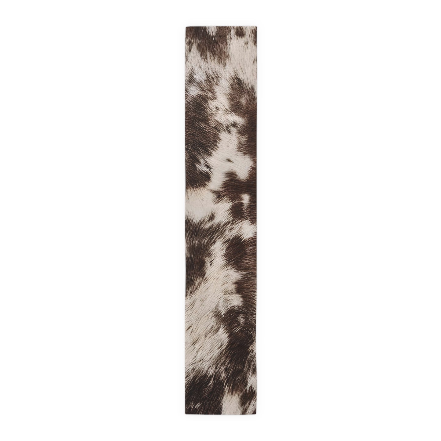 Cowhide Print Table Runner - Rustic Elegance, Cotton Twill or Polyester - Perfect for Western & Luxurious Home Decor