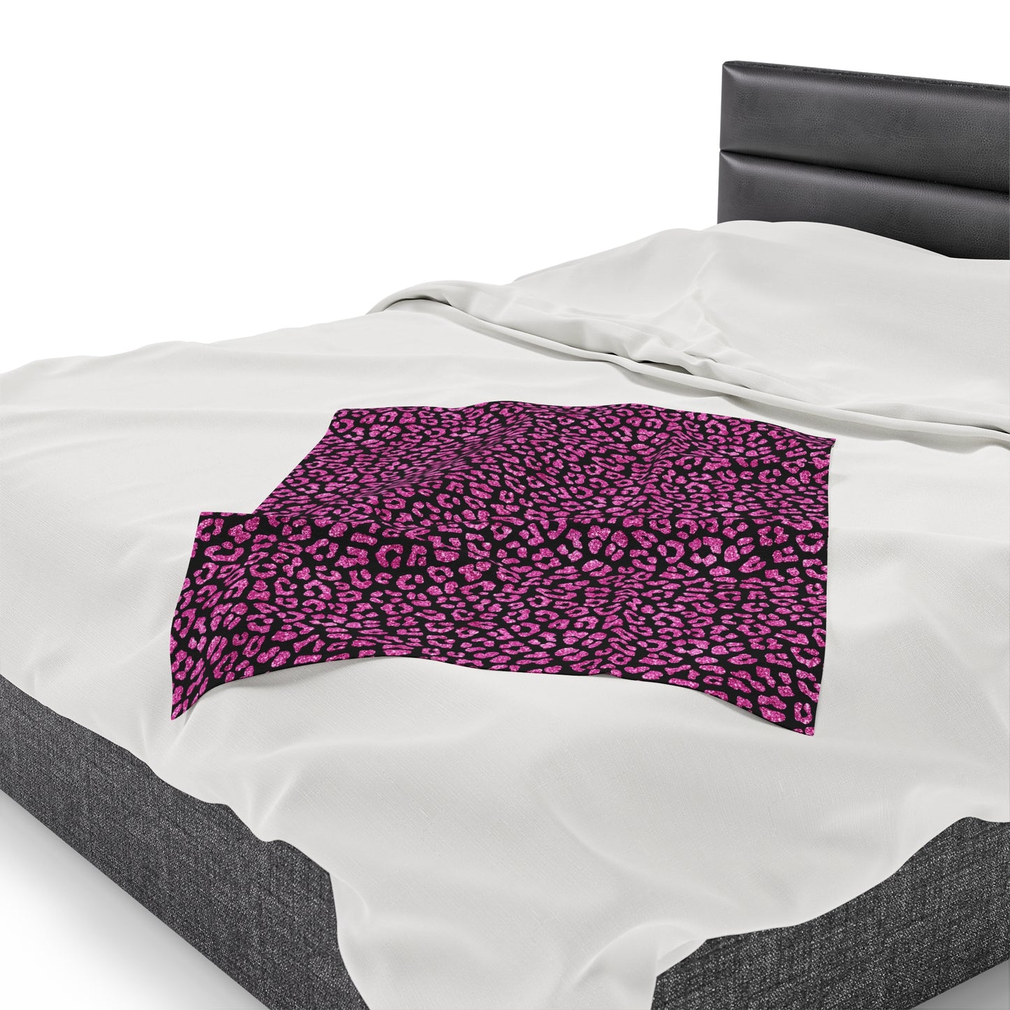 Leopard Velveteen Plush Blanket | Soft, Exotic, Luxurious and Comforting | Available in Multiple Sizes