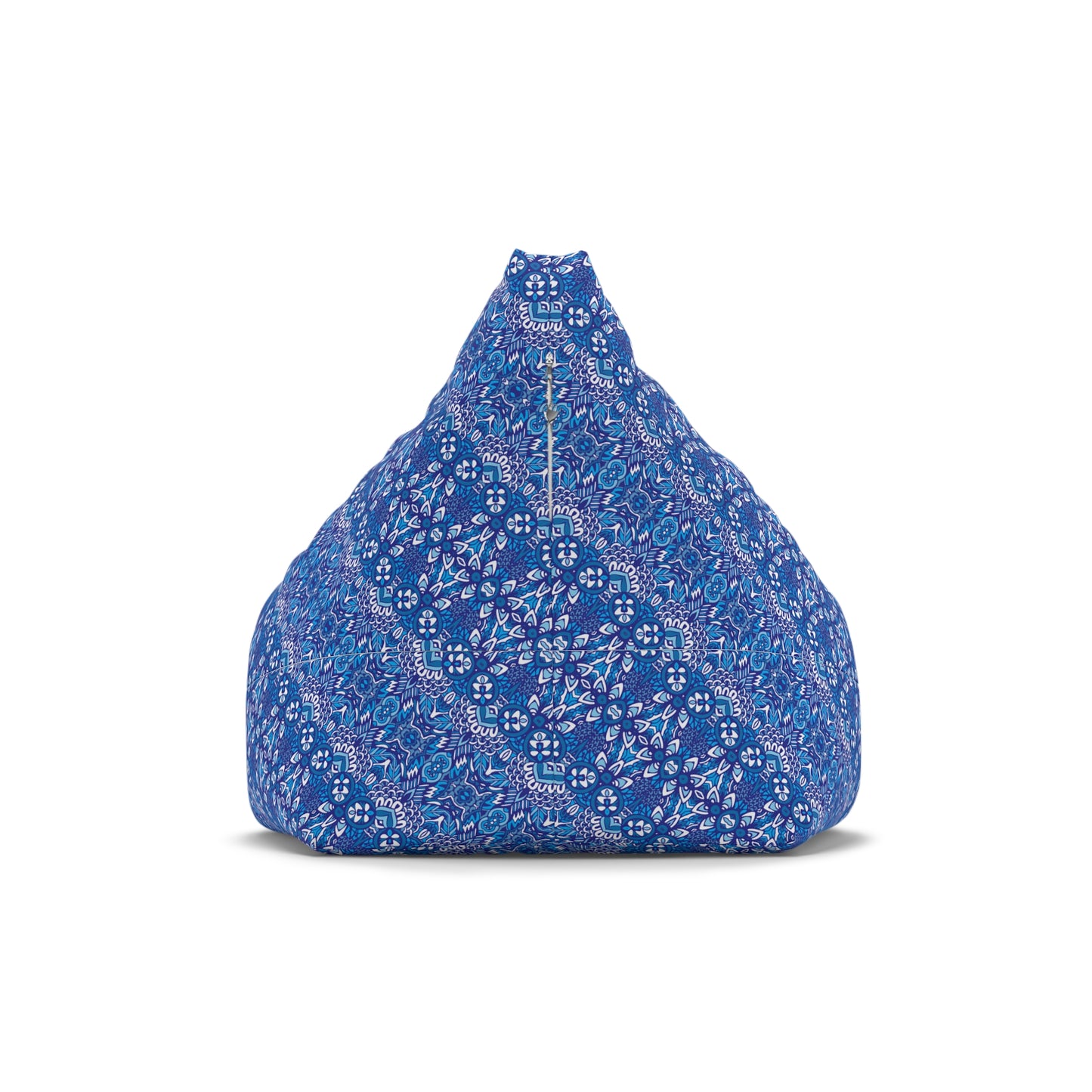 Mandala Bean Bag Chair Cover - Premium Polyester, Secure Zipper, 2 Sizes, Bohemian Design