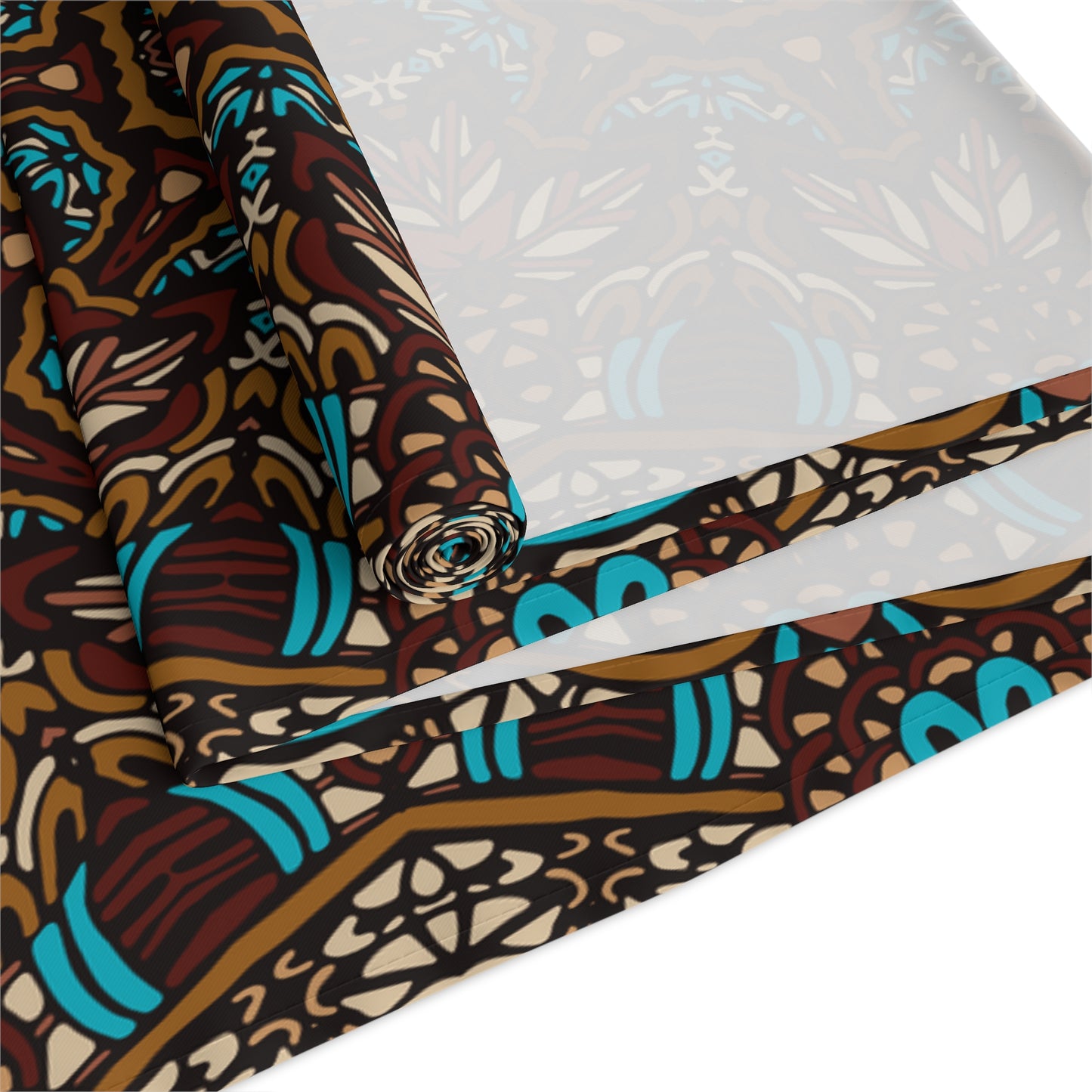 Mandala Print Table Runner - Intricate Patterns, Cotton Twill or Polyester - Ideal for Decorative Home Accents