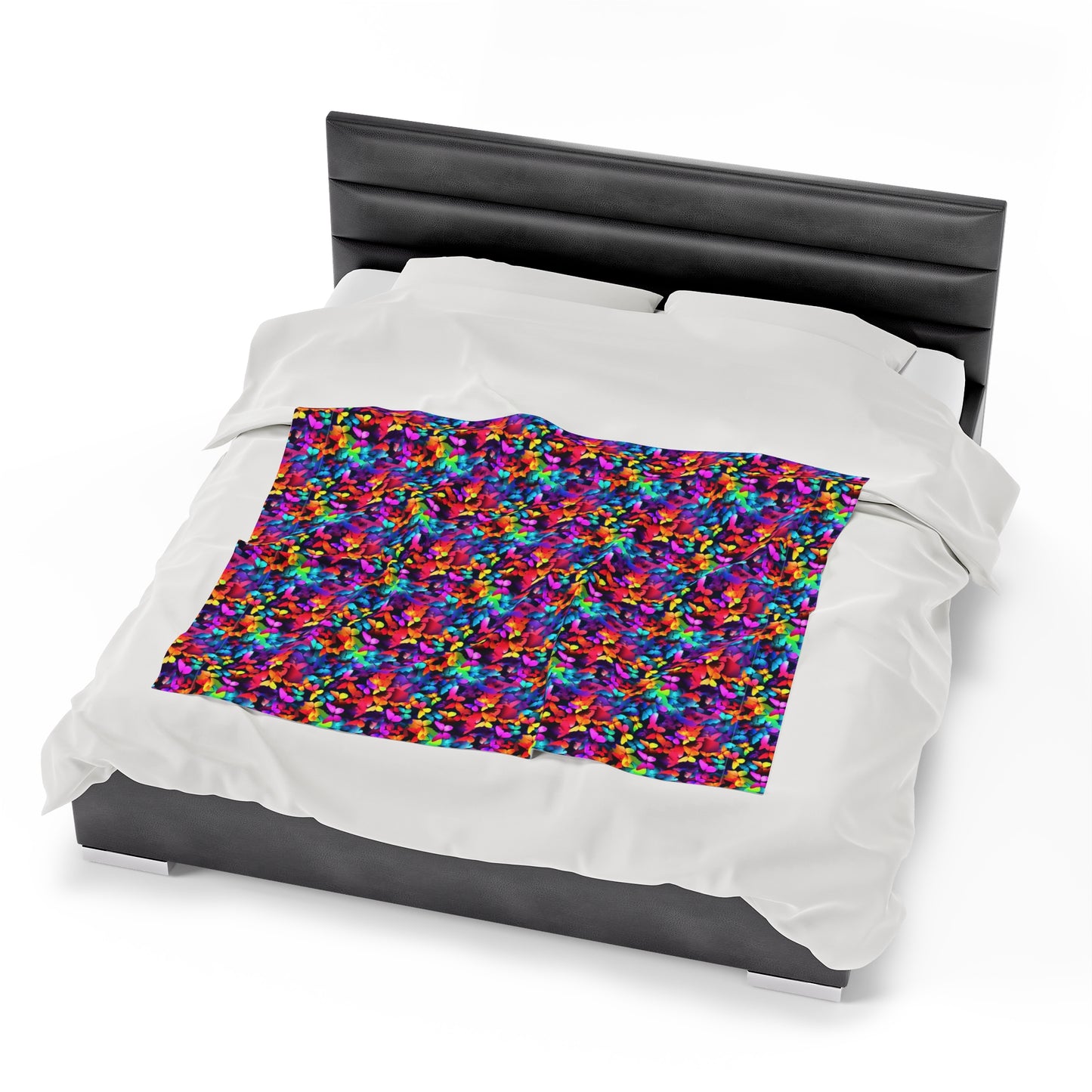 Butterfly Velveteen Plush Blanket | Soft, Luxurious, Enchanting, and Comforting | Available in Multiple Sizes