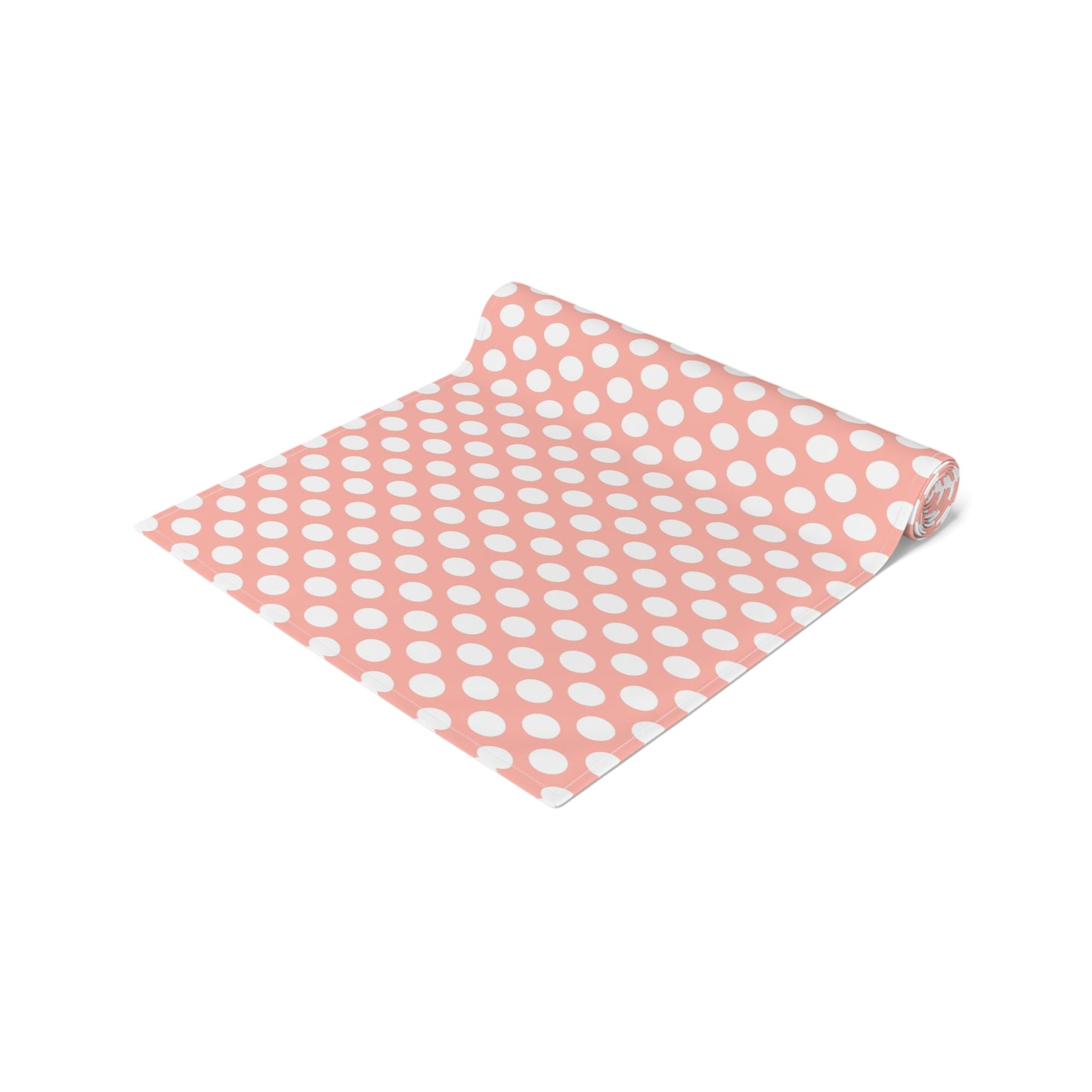 Pastel Polka Dot Table Runner - Soft Elegance, Cotton Twill or Polyester - Perfect for Playful & Light Home Decor