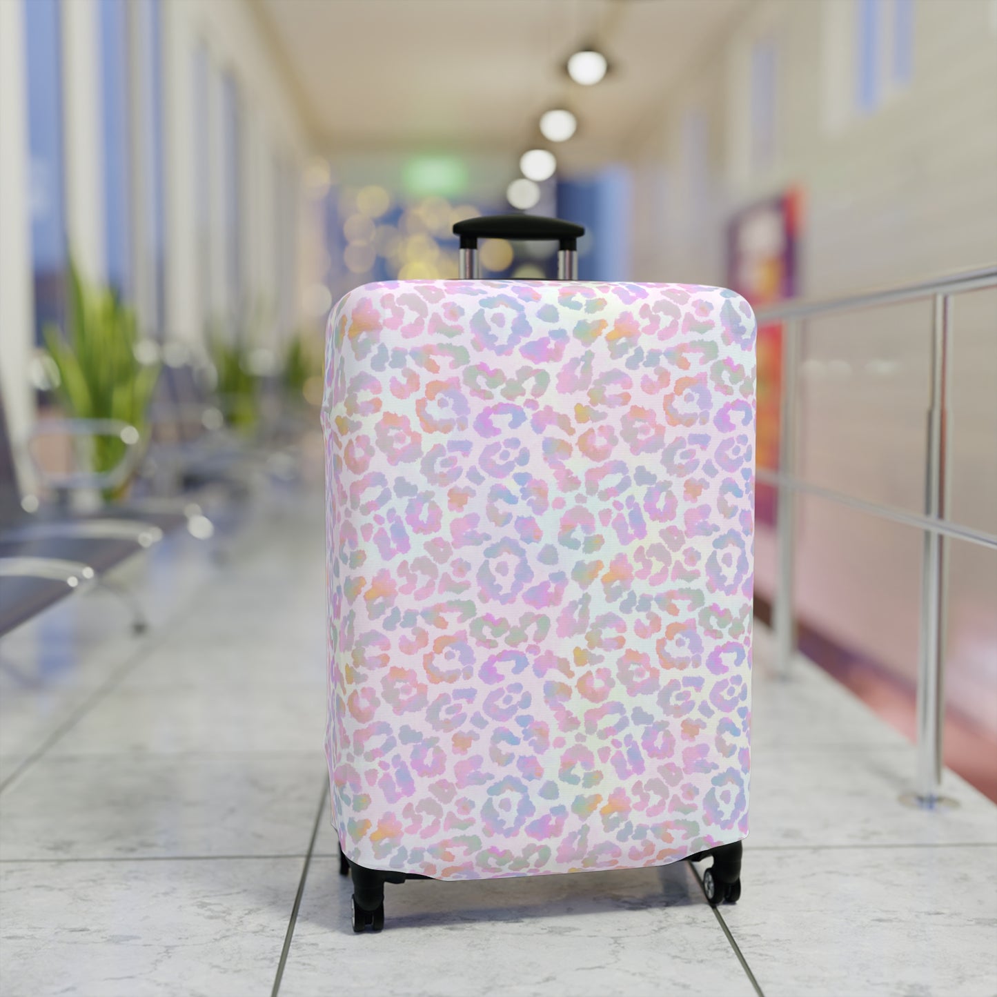 Leopard Print Luggage Cover - Animal Print Suitcase Protector