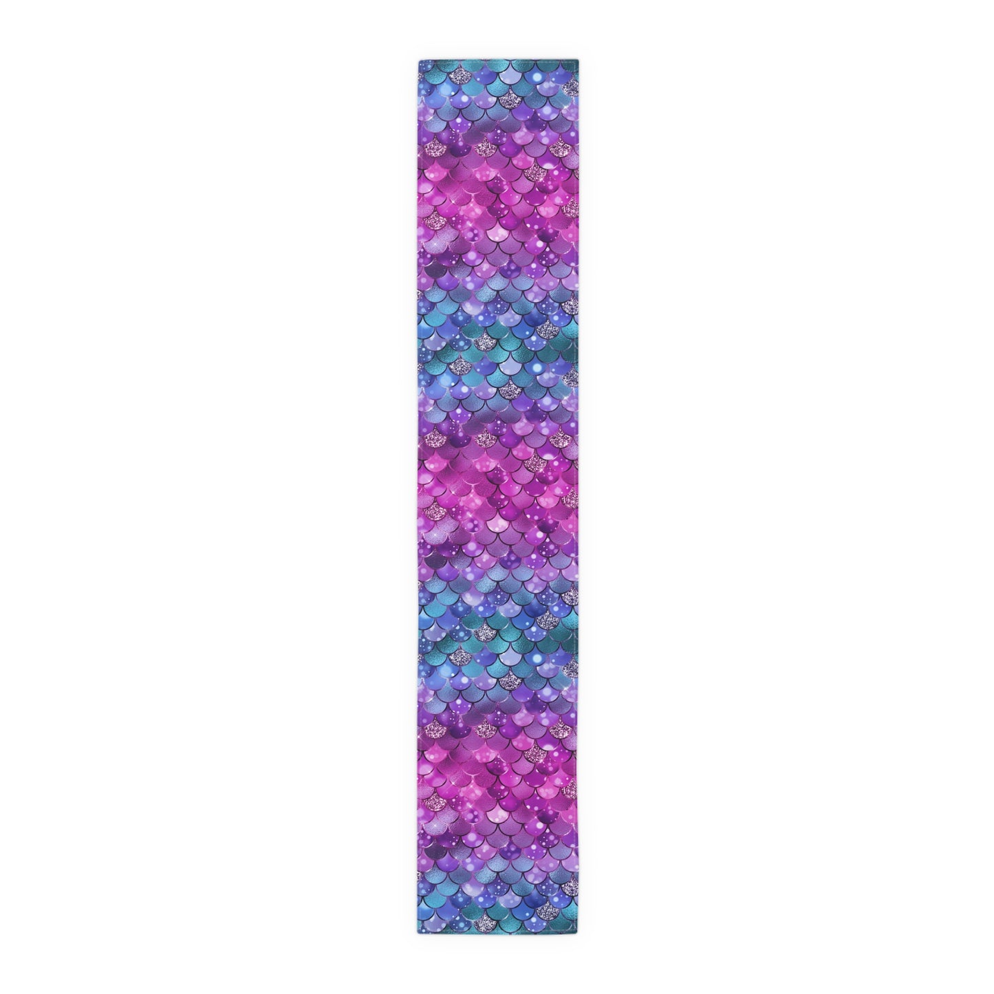 Mermaid Print Table Runner - Mystical Sea Charm, Cotton Twill or Polyester - Perfect for Enchanting Home Decor