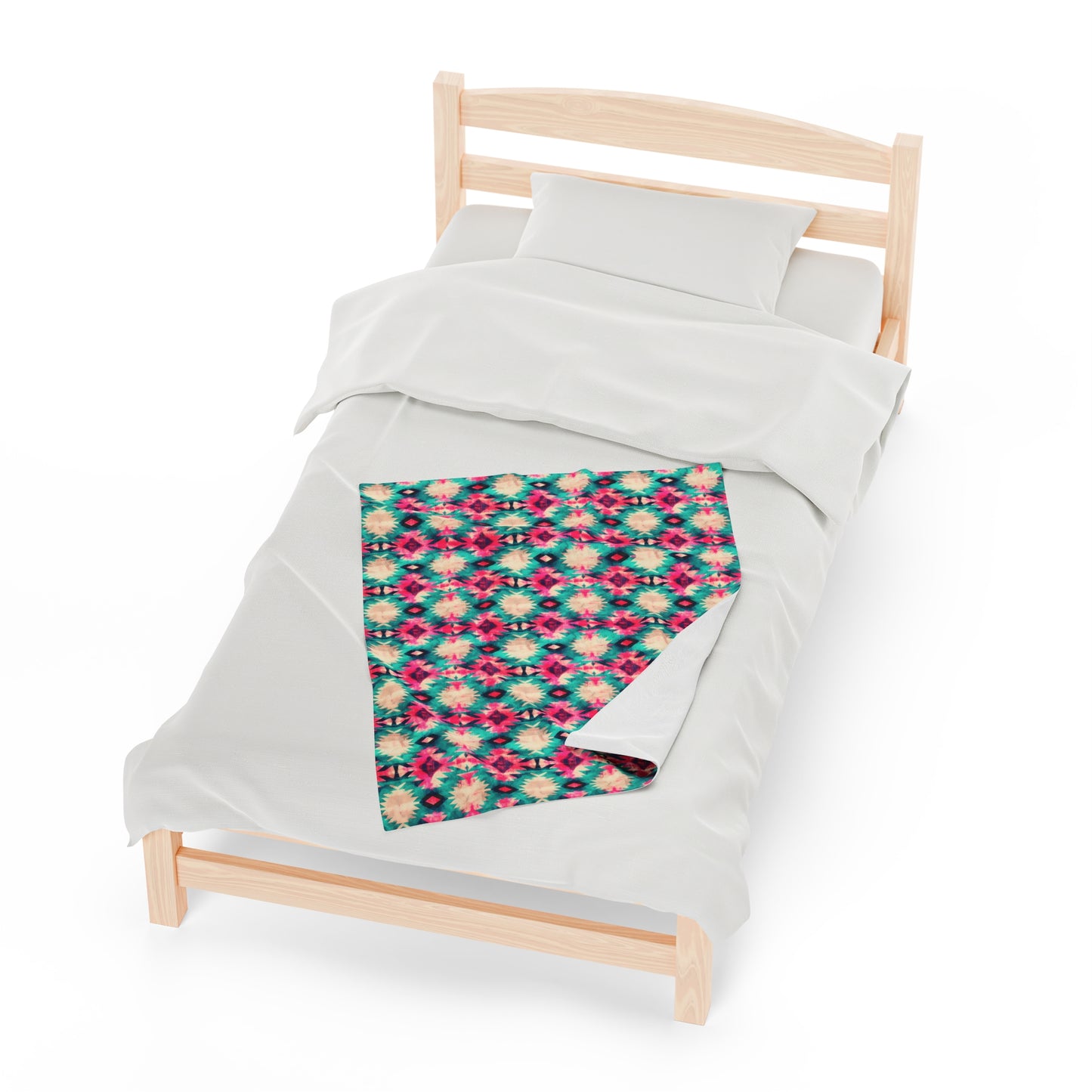 Aztec Velveteen Plush Blanket | Soft, Luxurious, Cultural, and Comforting | Available in Multiple Sizes