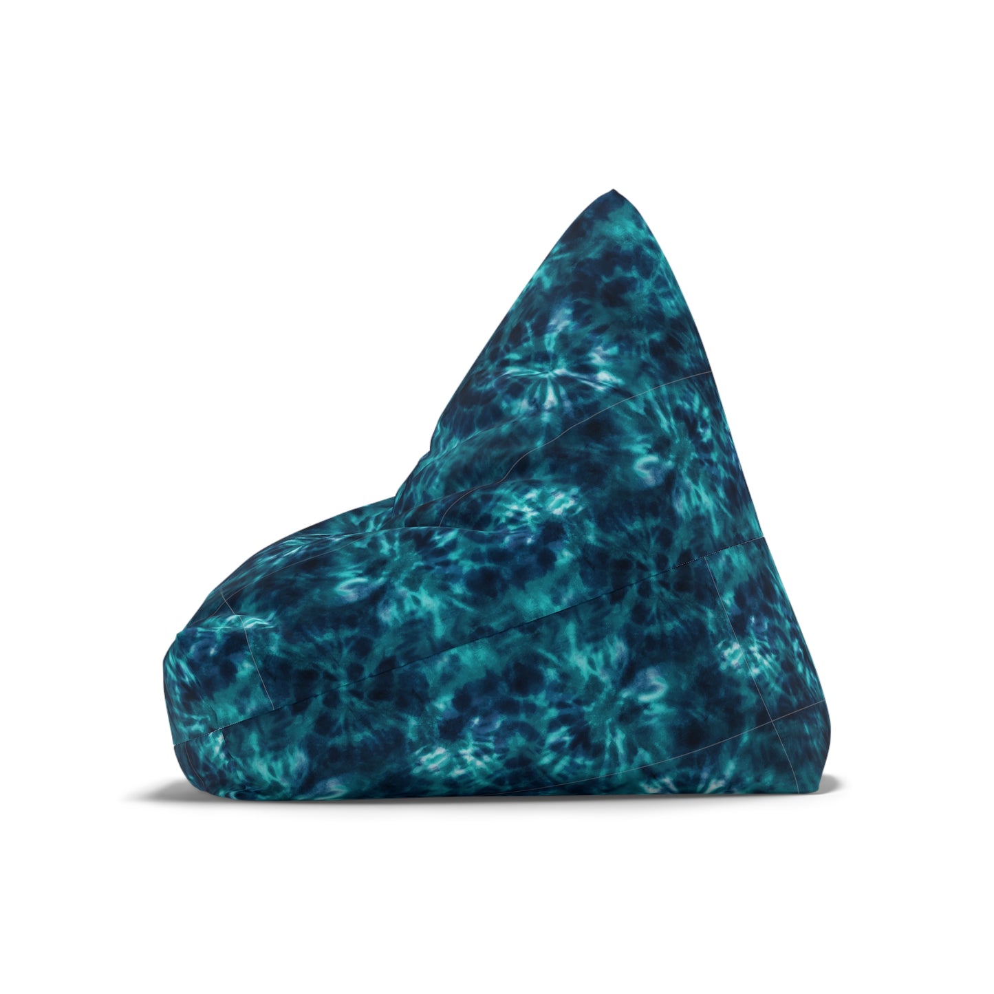 Tie-Dye Bean Bag Chair Cover - Durable Polyester, Locking Zipper, 2 Sizes