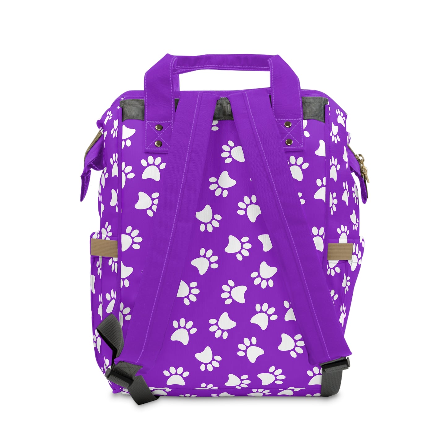 Paw Print Diaper Backpack - Cute & Durable Nappy Bag, Spacious Organized Design for Pet-Owning Parents