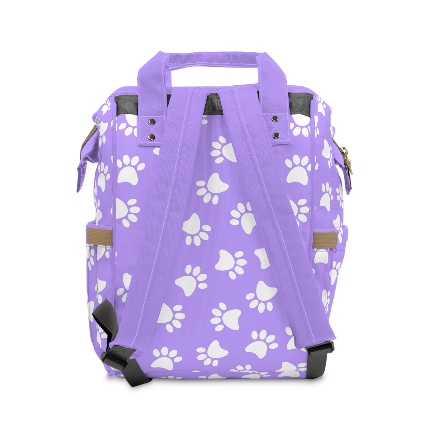 Paw Print Diaper Backpack - Cute & Durable Nappy Bag, Spacious Organized Design for Pet-Owning Parents