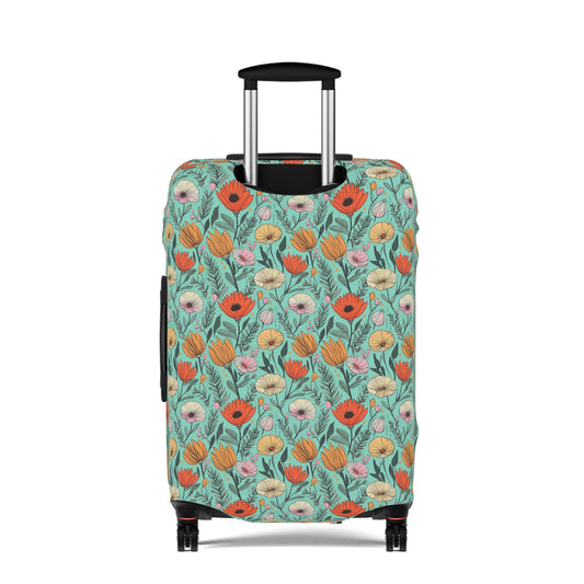Boho Floral Luggage Cover - Trendy Travel Floral Suitcases Cover