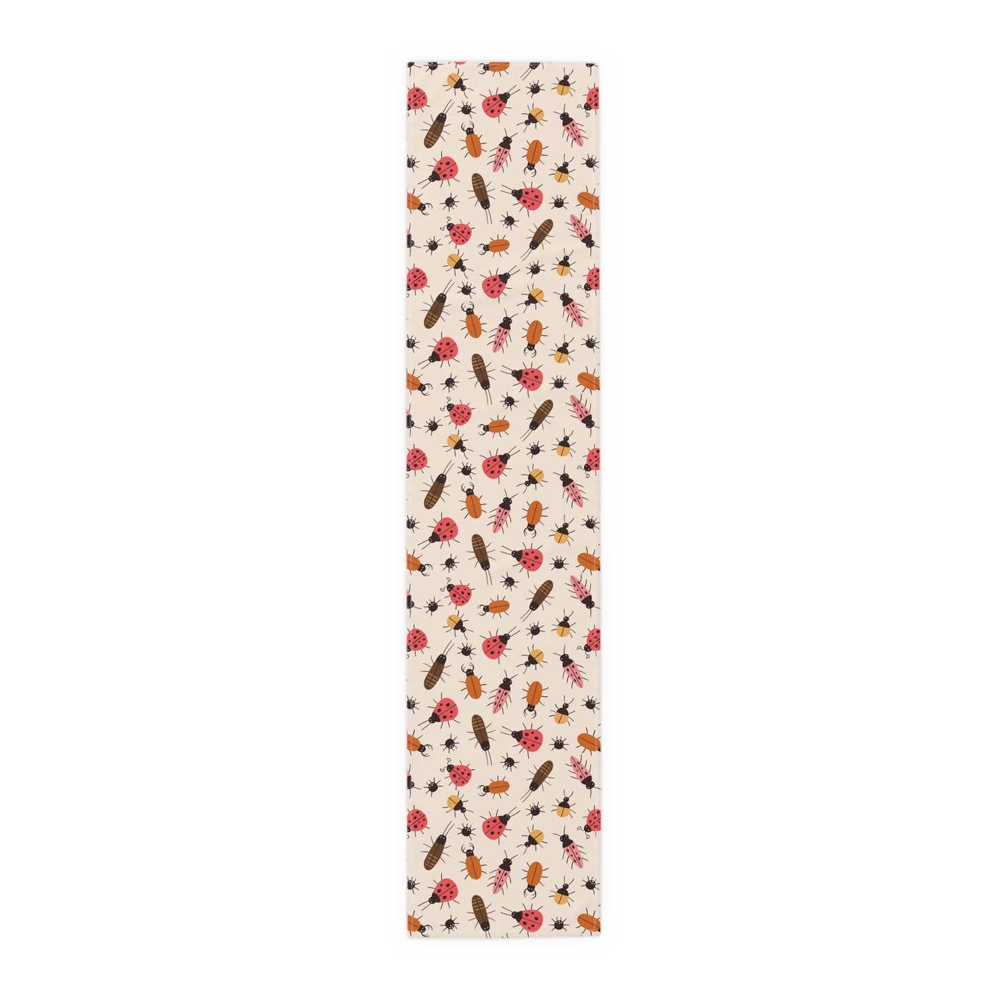 Insect Print Table Runner - Detailed Elegance, Cotton Twill or Polyester - Perfect for Nature Enthusiasts & Scientific Decor