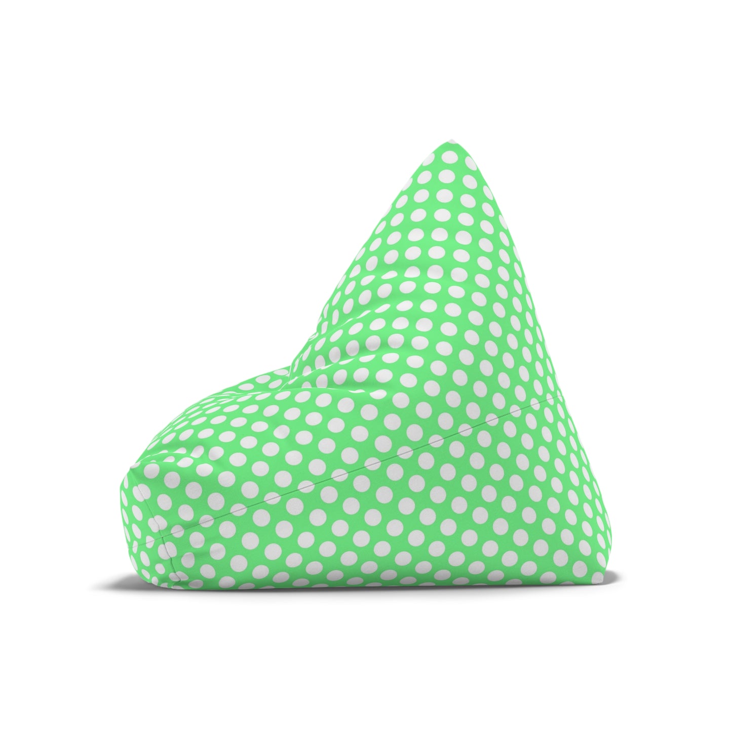 Pastel Polka Dot Bean Bag Chair Cover - Soft Polyester Slipcover with Secure Zip - Fits Various Sizes